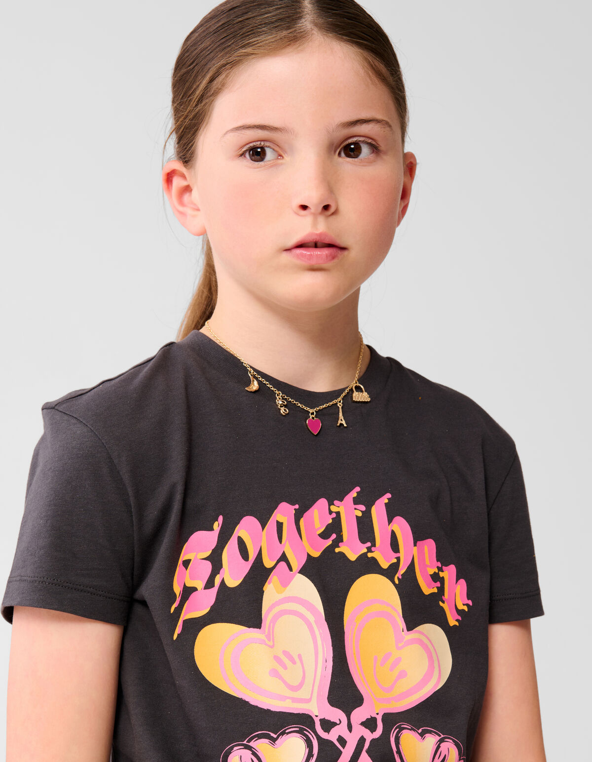 Together Artwork T-shirt Dunkelgrau SHOEBY GIRLS