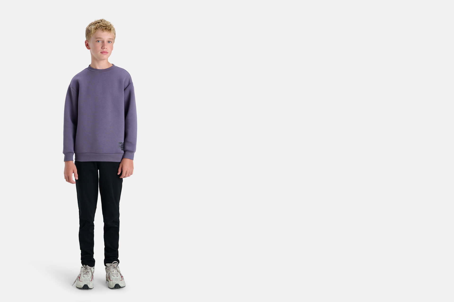 Sweatshirt mit Textdruck Dunkelviolett SHOEBY BOYS