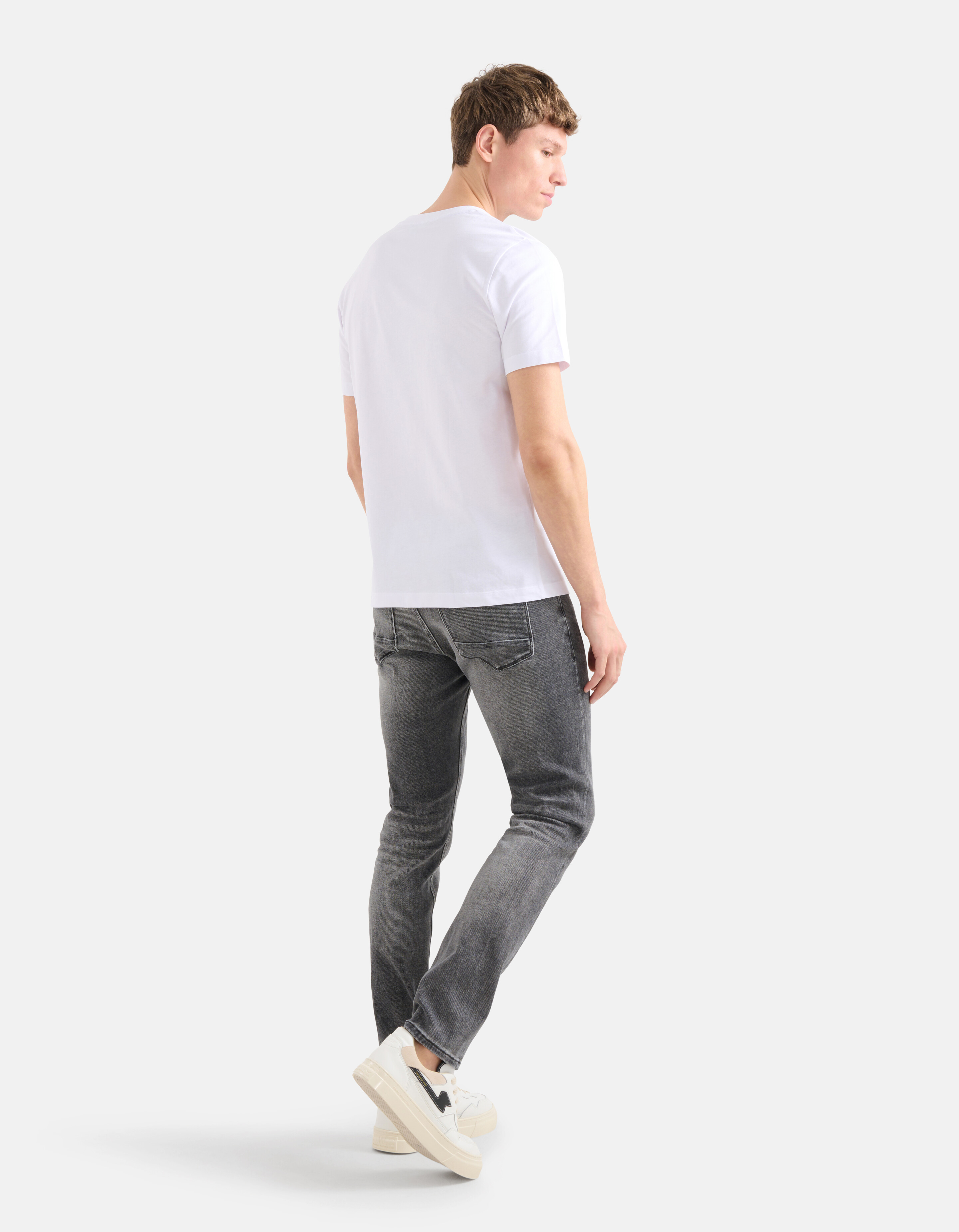 Text-T-Shirt Weiß SHOEBY MEN