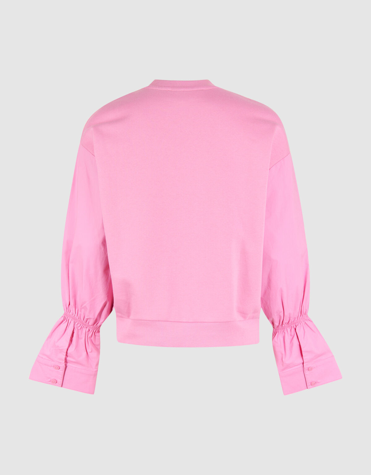 Pullover mit Popeline-Ärmeln Rosa SHOEBY WOMEN