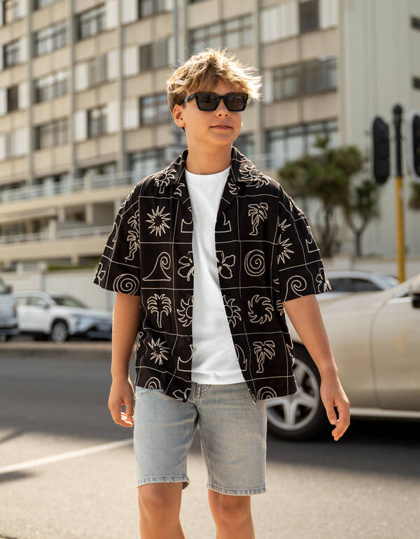 Embroidery Hemd Schwarz SHOEBY BOYS