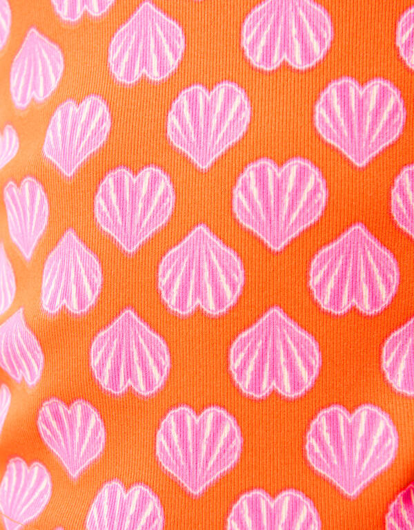 Muscheln R&uuml;schen-Top Orange SHOEBY GIRLS