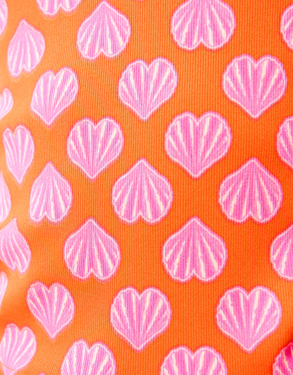 Muscheln R&uuml;schen-Top Orange SHOEBY GIRLS