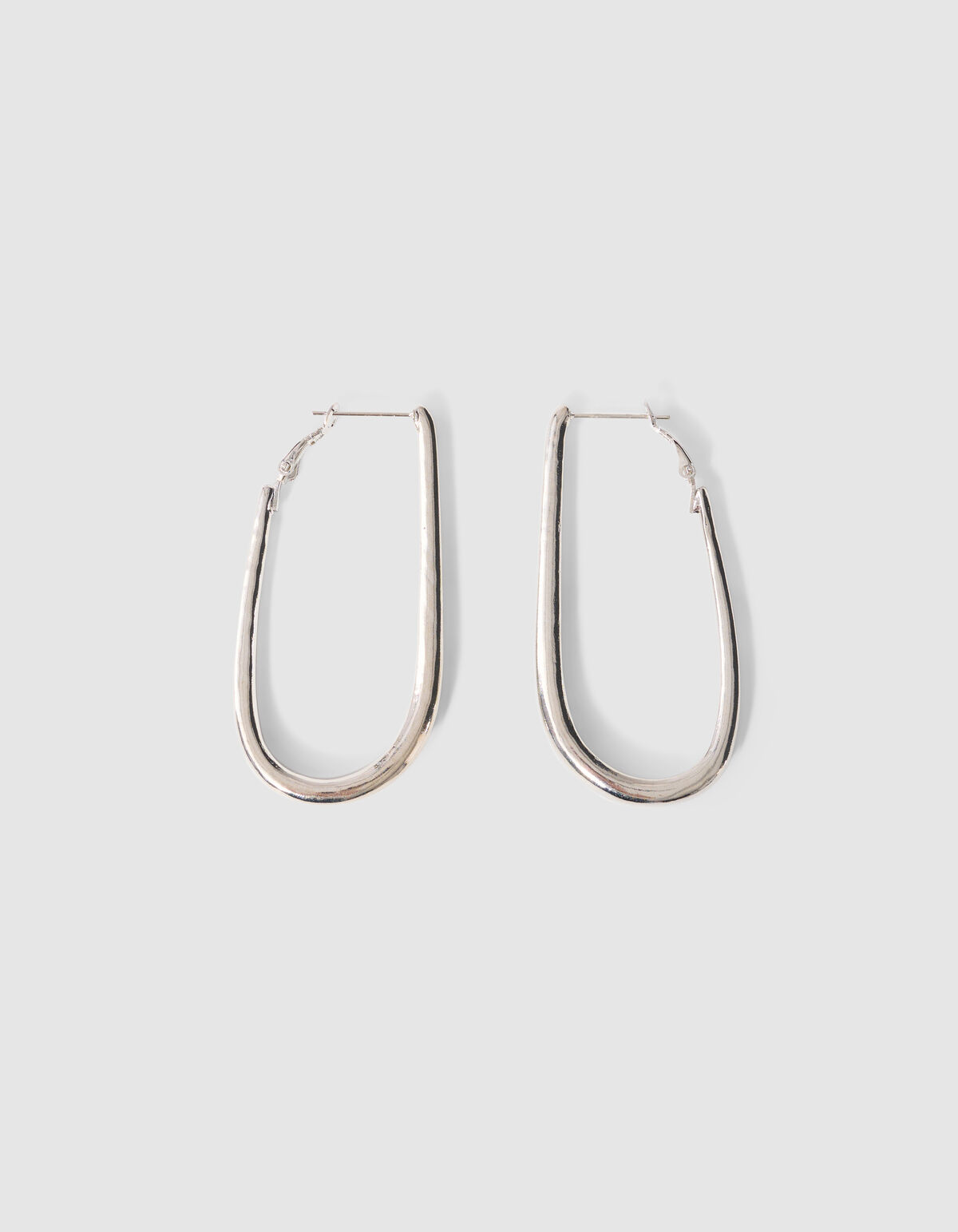Rounded Square Ohrringe Silber SHOEBY ACCESSOIRES