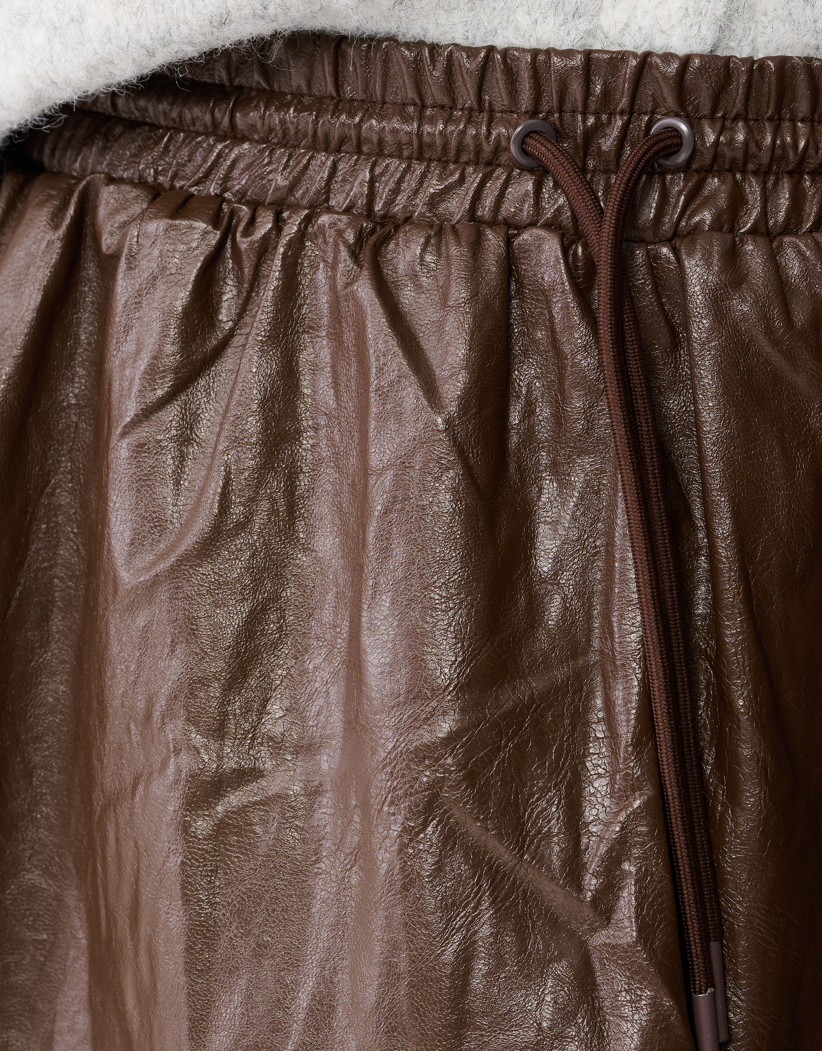 Vegan Leder Balloon Fit Minirock Braun SHOEBY WOMEN