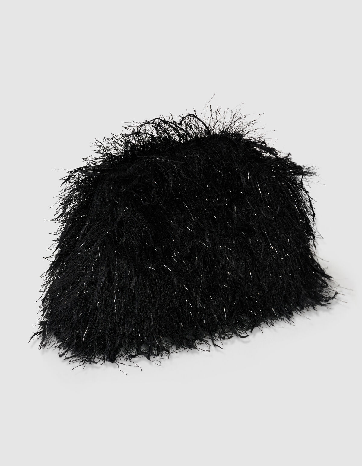 Feather Clutch Schwarz SHOEBY ACCESSOIRES