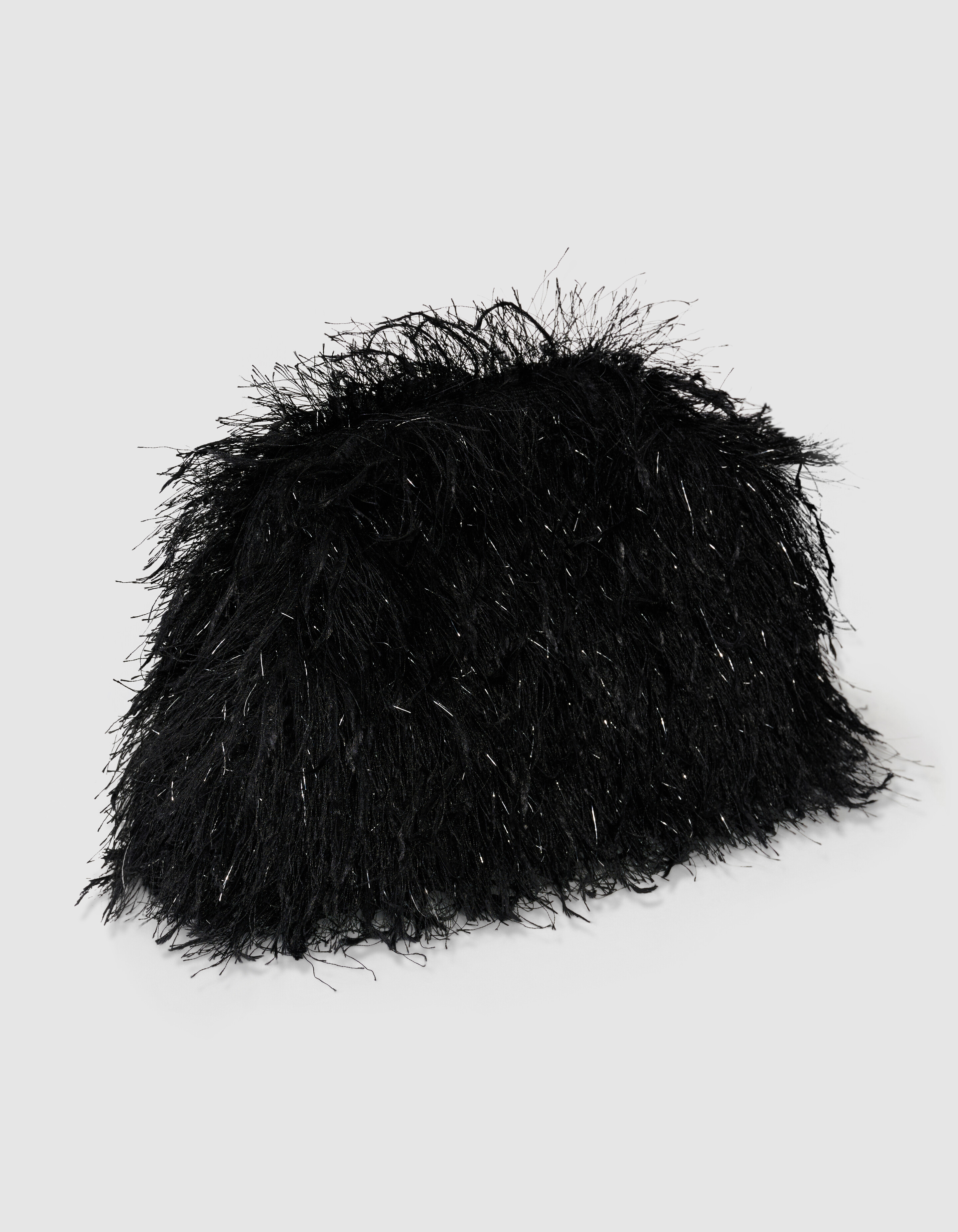 Feather Clutch Schwarz SHOEBY ACCESSOIRES