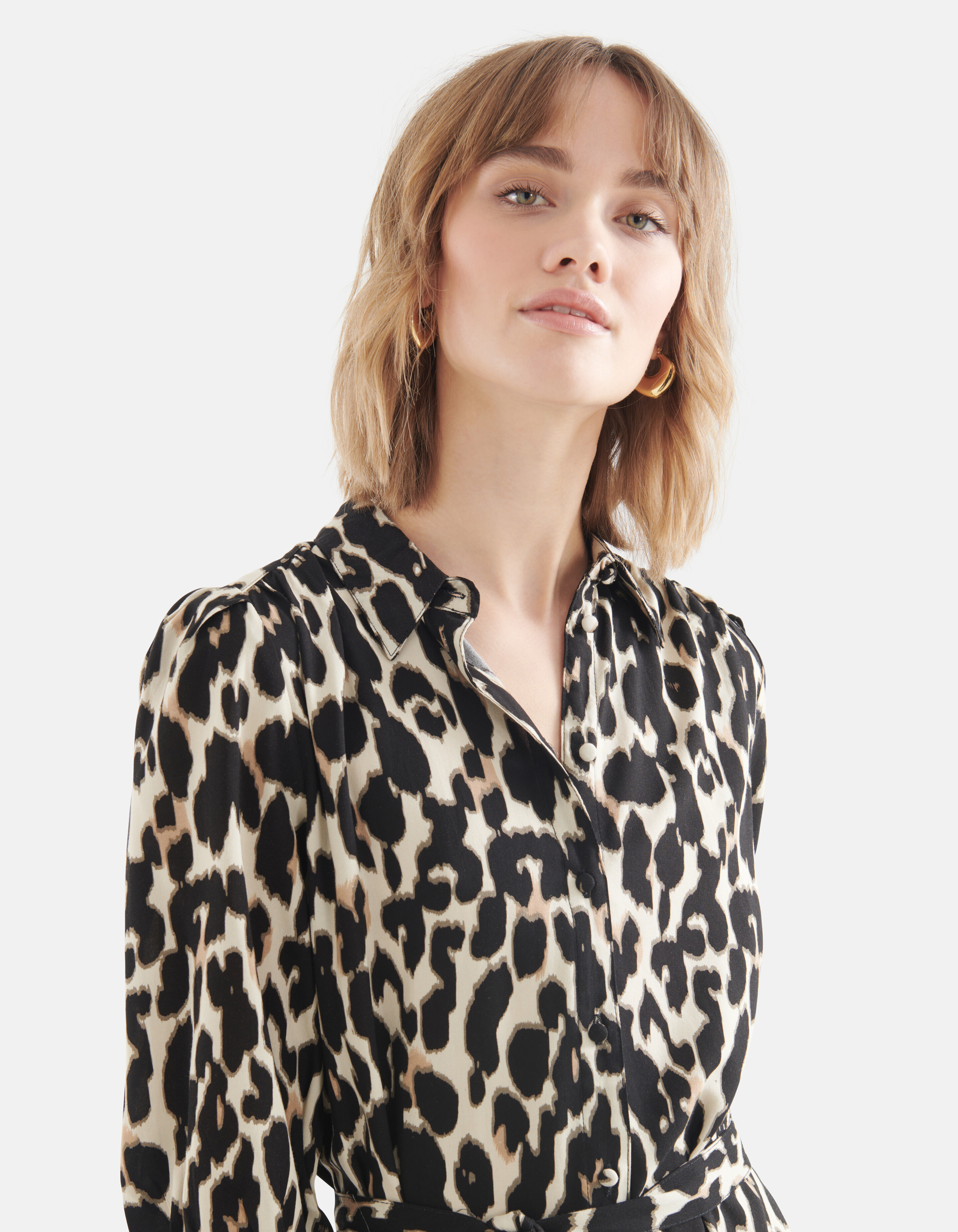 Leopard Midikleid Braun SHOEBY WOMEN