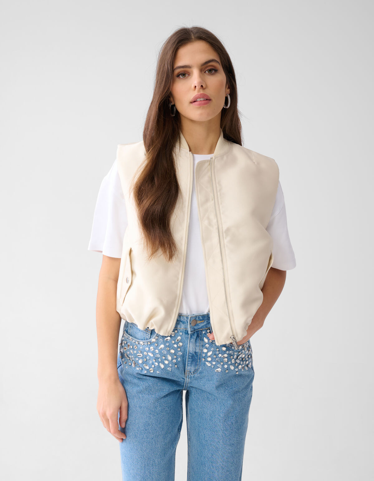 Sleeveless Bomber Wit SHOEBY WOMEN