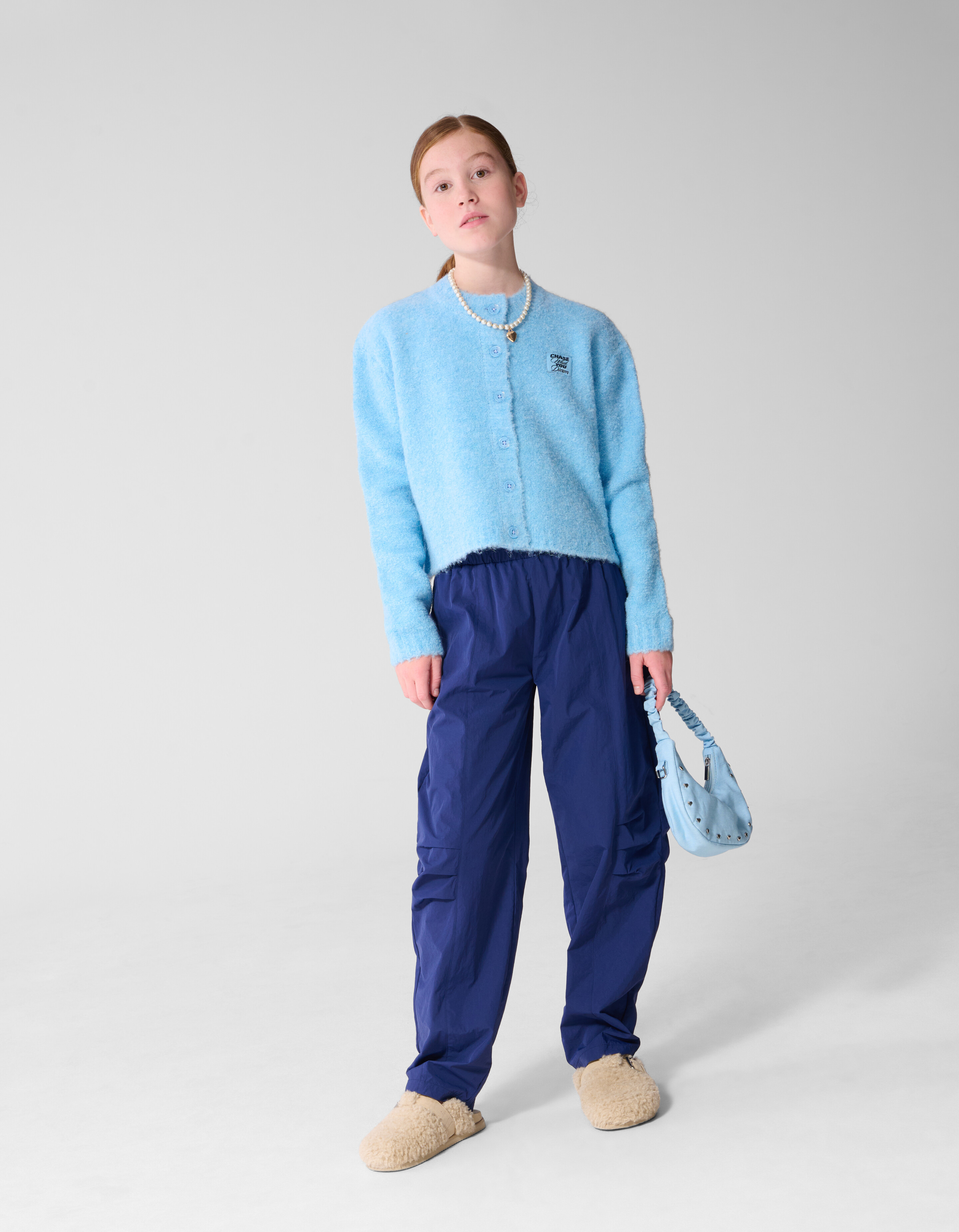 Loose Fit Hose Mit Falten Dunkelblau SHOEBY GIRLS