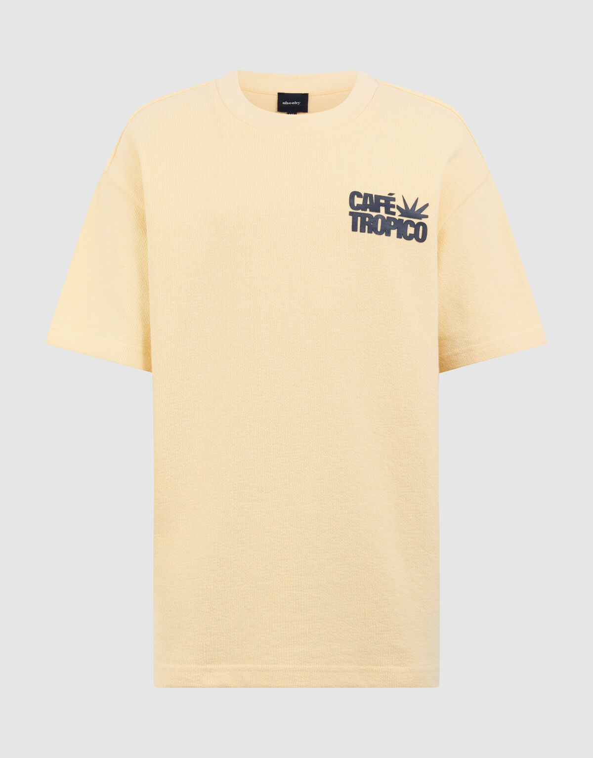 Frottee Textdruck T-Shirt Gelb SHOEBY BOYS