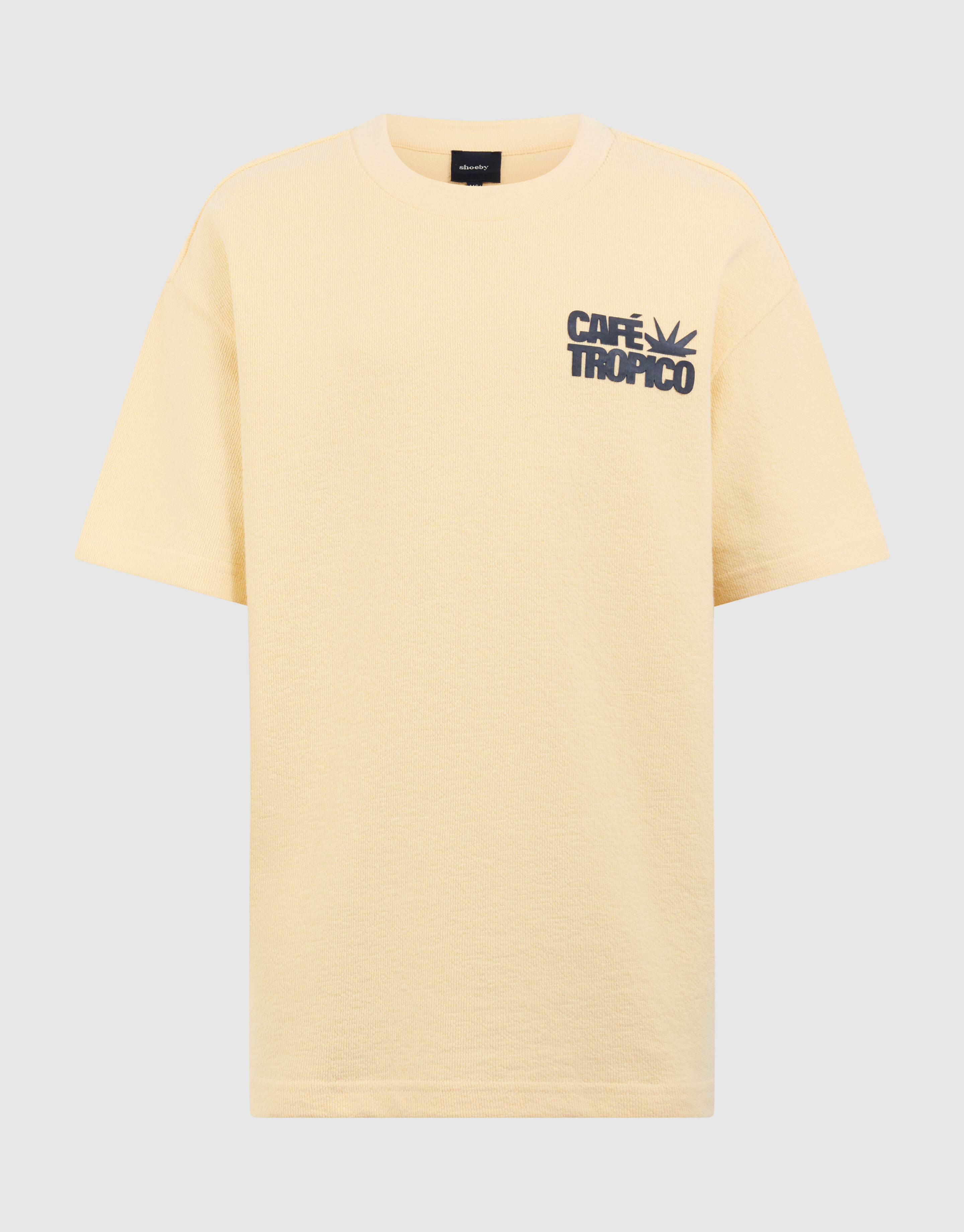 Frottee Textdruck T-Shirt Gelb SHOEBY BOYS