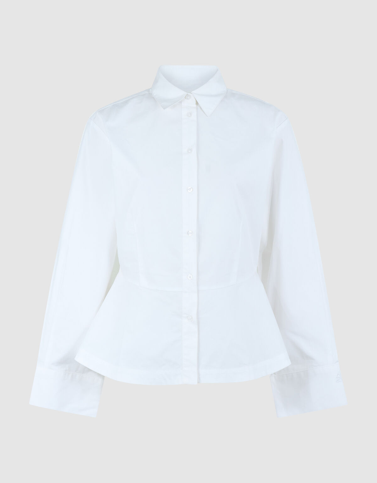 Peplum-Bluse Wei&szlig; SHOEBY WOMEN