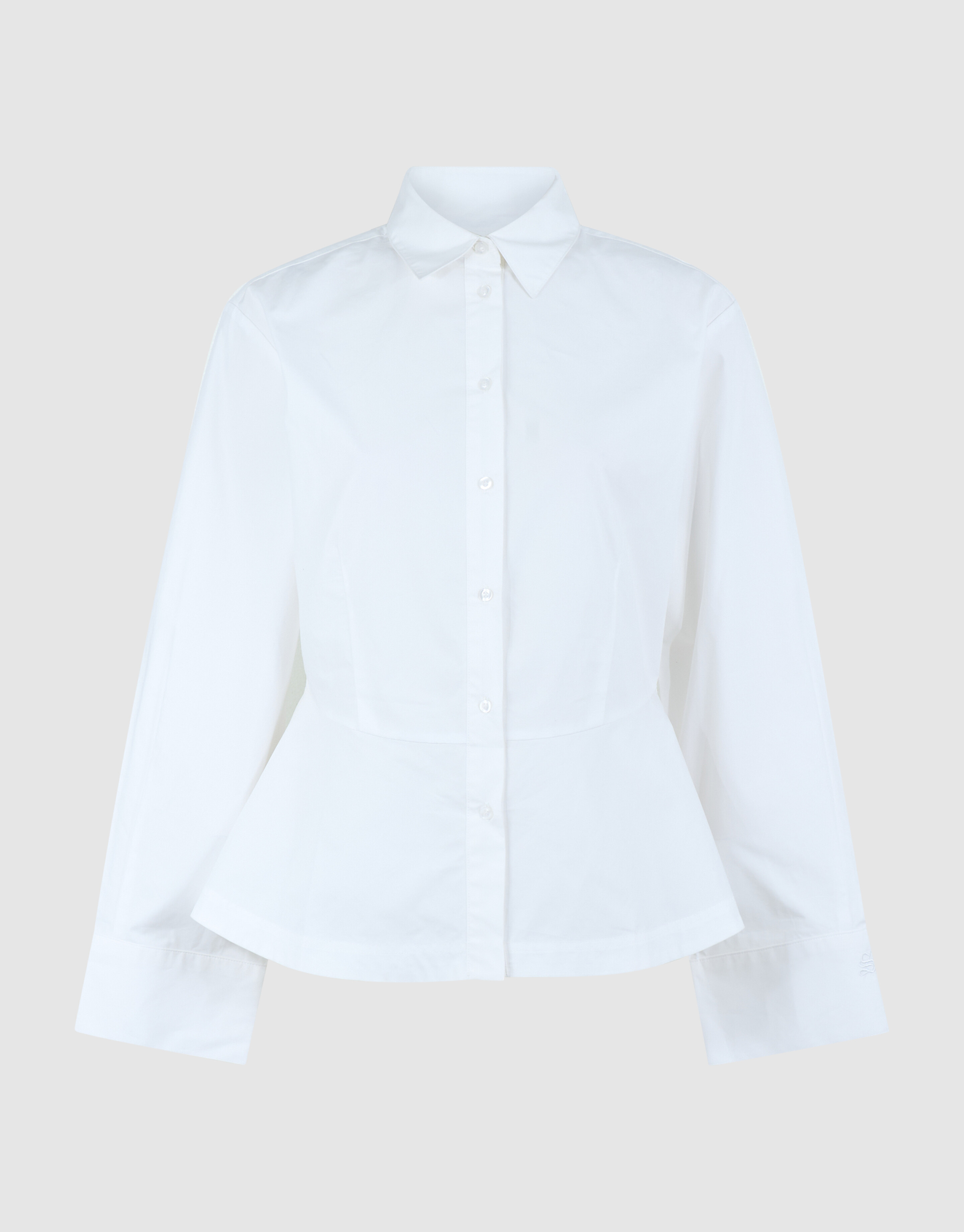 Peplum-Bluse Wei&szlig; SHOEBY WOMEN