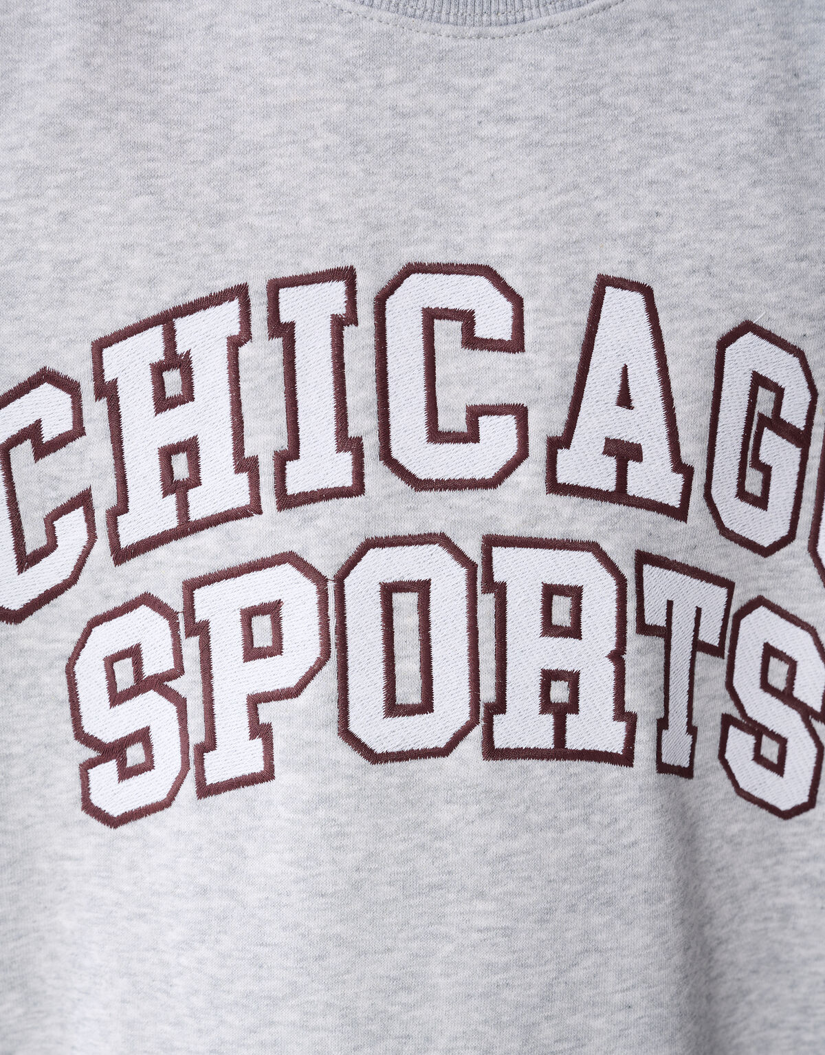 Chicago-Kunstdruck-Pullover, hellgrau SHOEBY BOYS