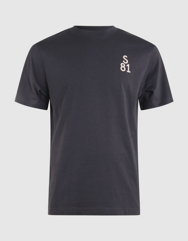 Line Artwork T-Shirt Dunkelgrau SHOEBY MEN