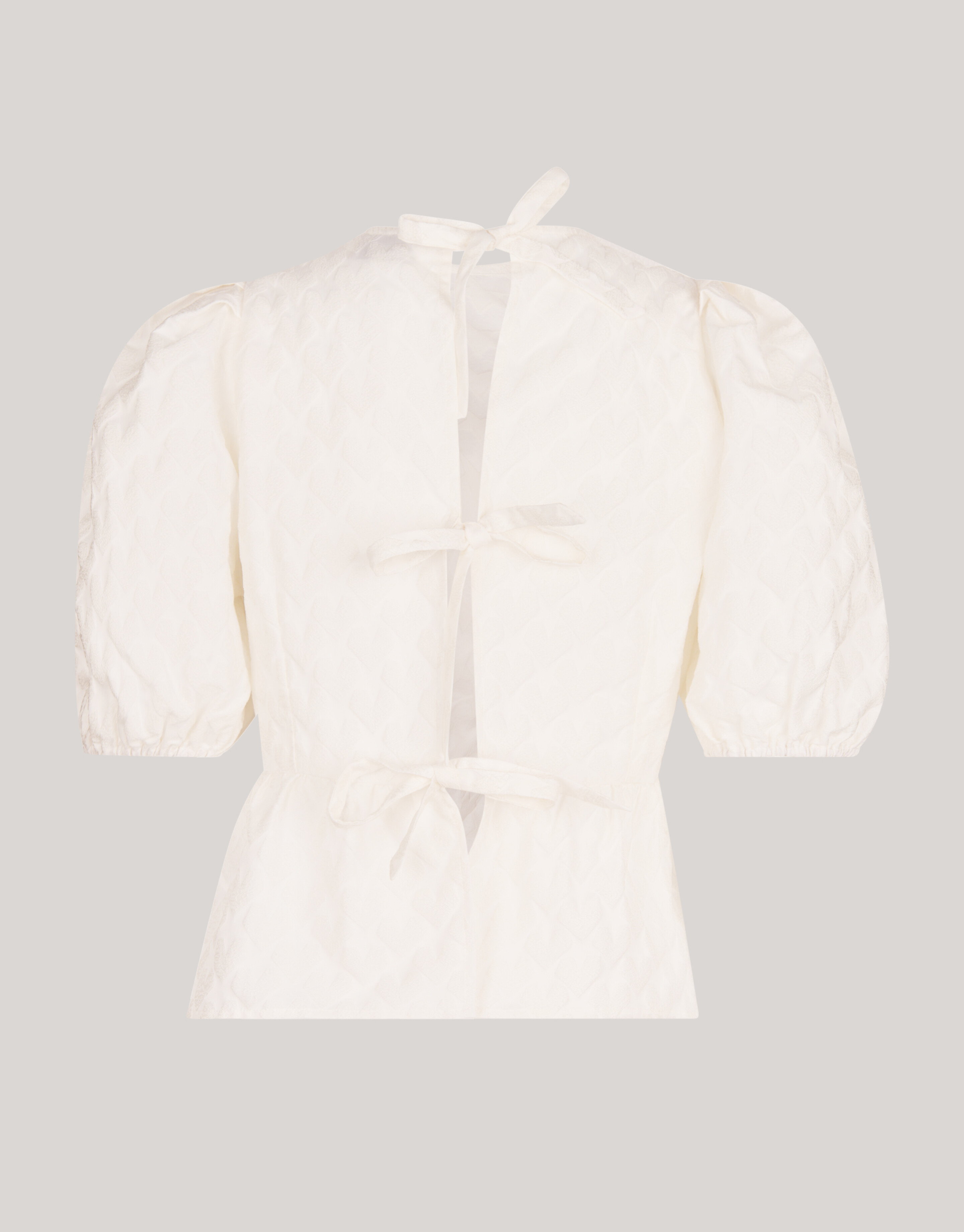 Back Bow Top Off White SHOEBY WOMEN