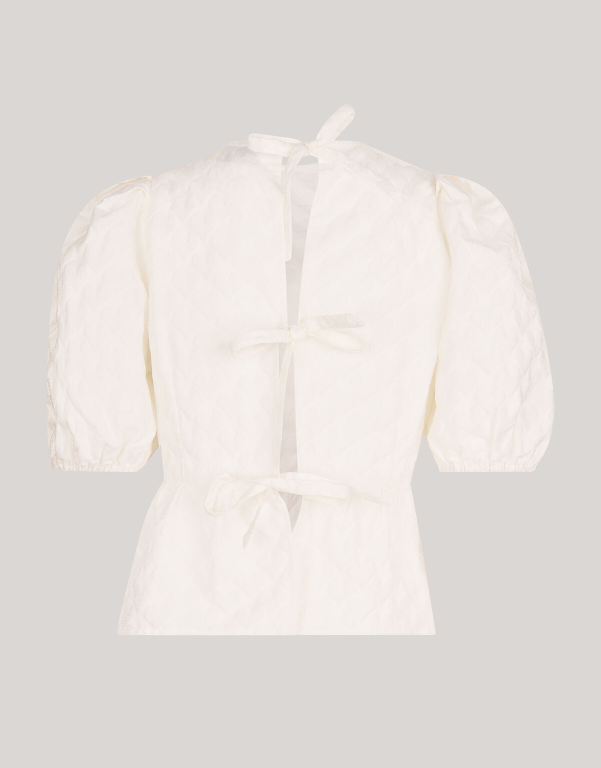 Back Bow Top Off White SHOEBY WOMEN