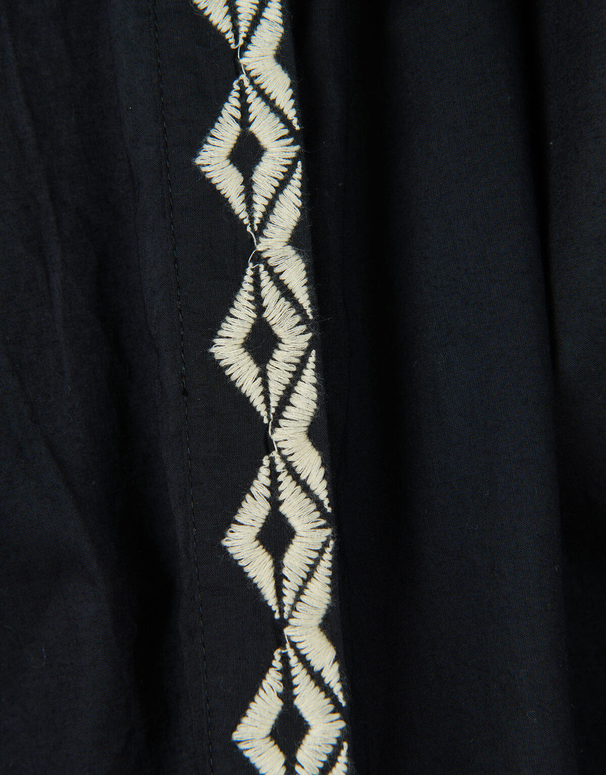 Bluse mit Stickerei Schwarz SHOEBY WOMEN