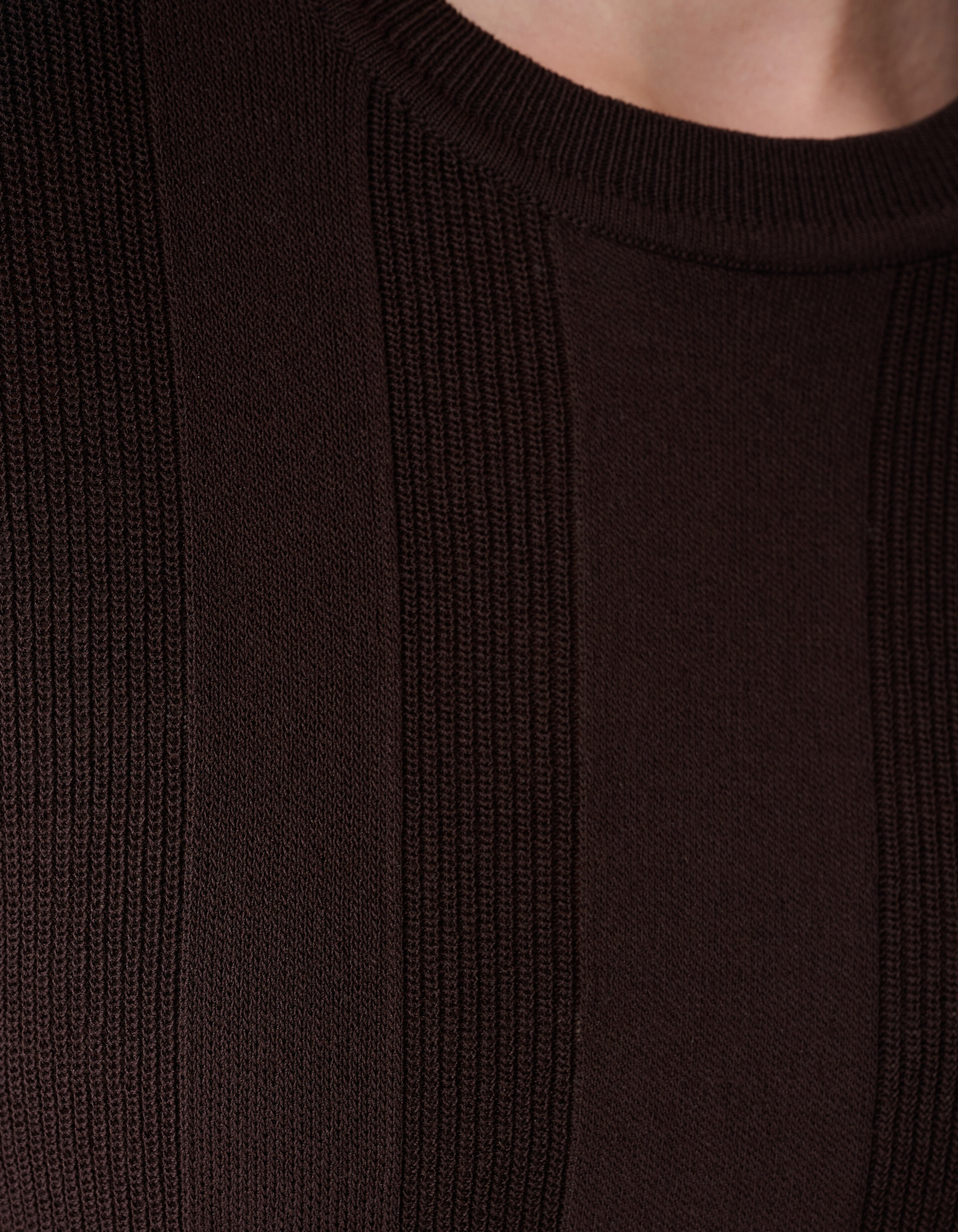 Gestricktes Rippentop Dunkelbraun von Mieke SHOEBY WOMEN