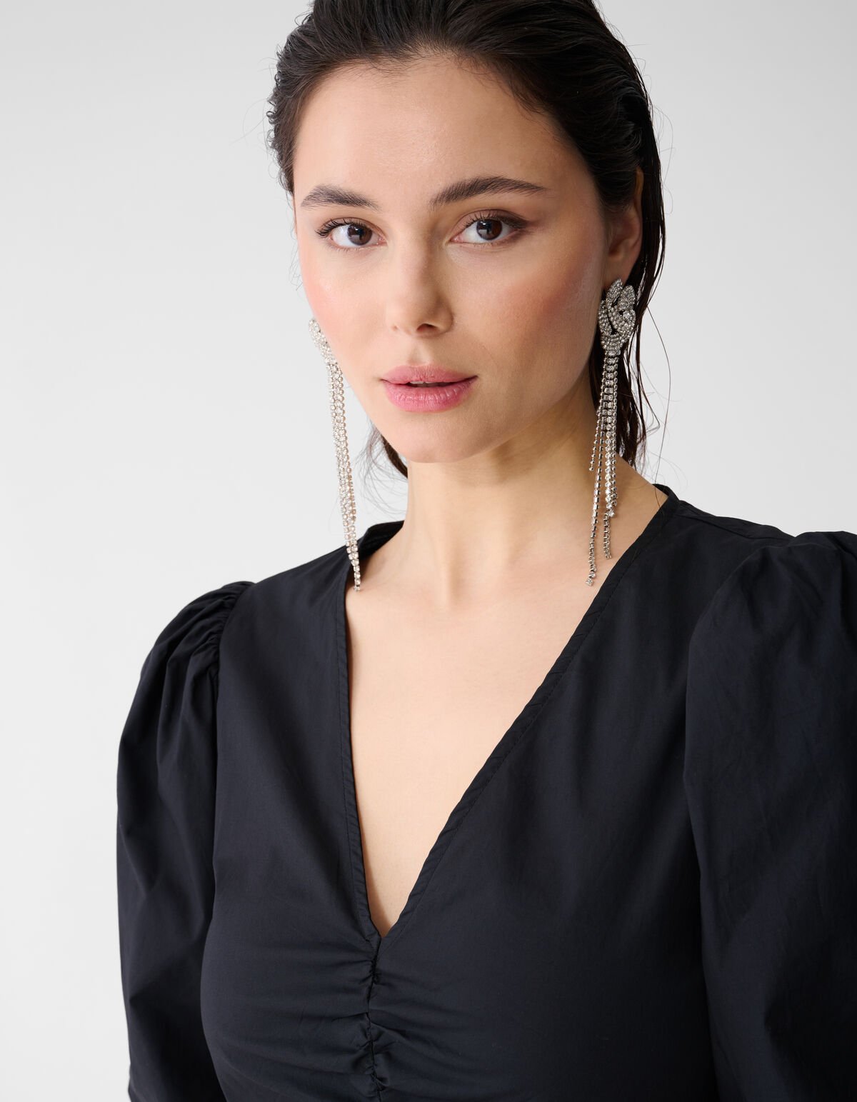 Popeline Maxi Kleid Schwarz SHOEBY WOMEN