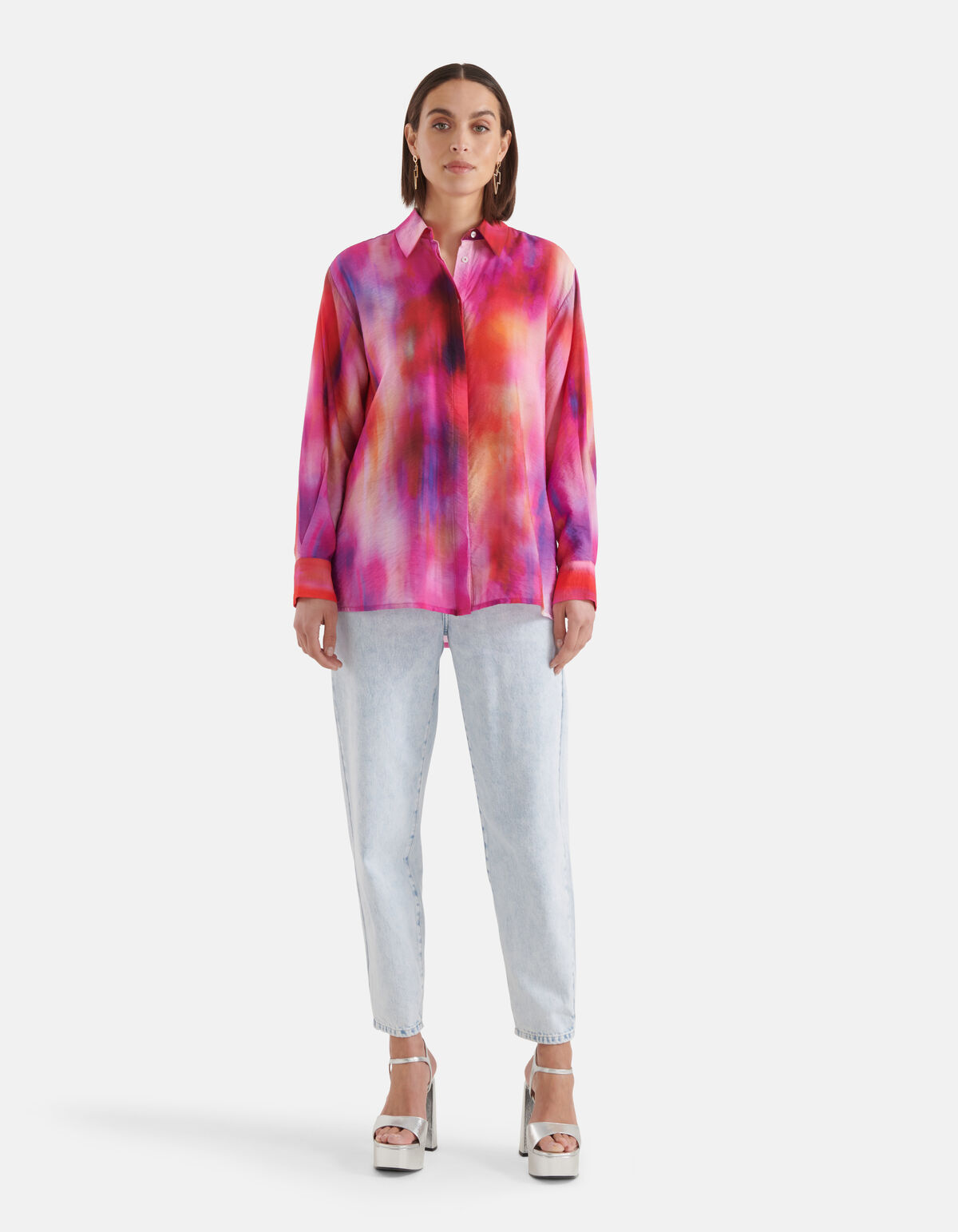 Farbige Tie Dye Bluse SHOEBY WOMEN