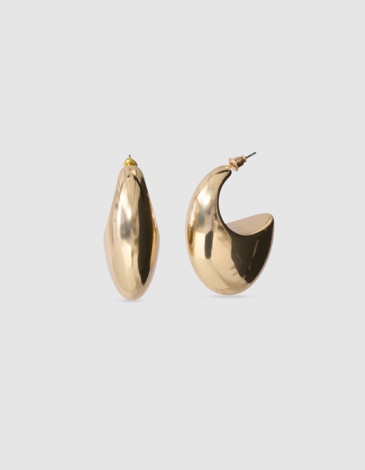 Ovale Hoop-Ohrringe Gold von Monica SHOEBY ACCESSOIRES