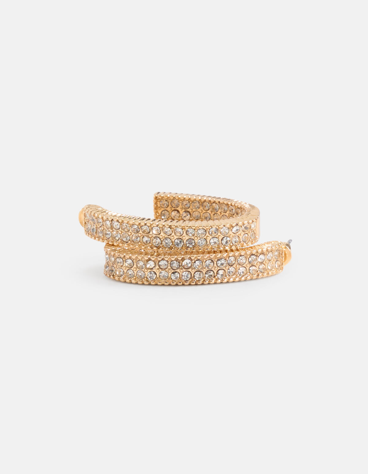 Strass-Ohrringe Gold SHOEBY ACCESSOIRES