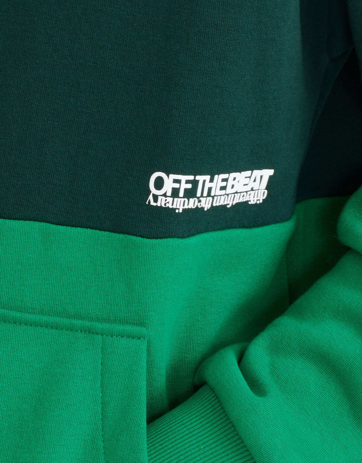 Colorblock Hoodie Grün SHOEBY BOYS