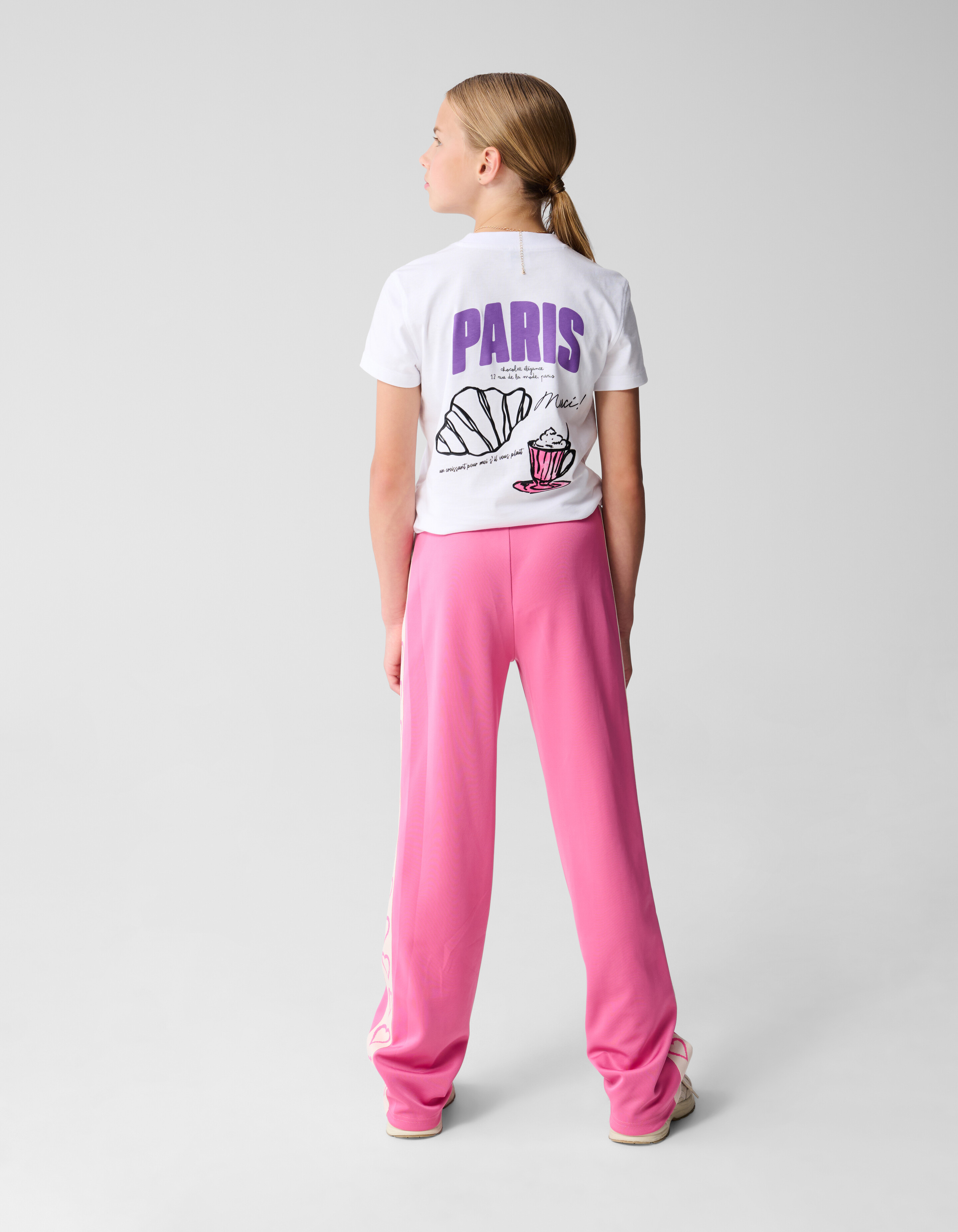 Paris Artwork T-shirt Weiß SHOEBY GIRLS