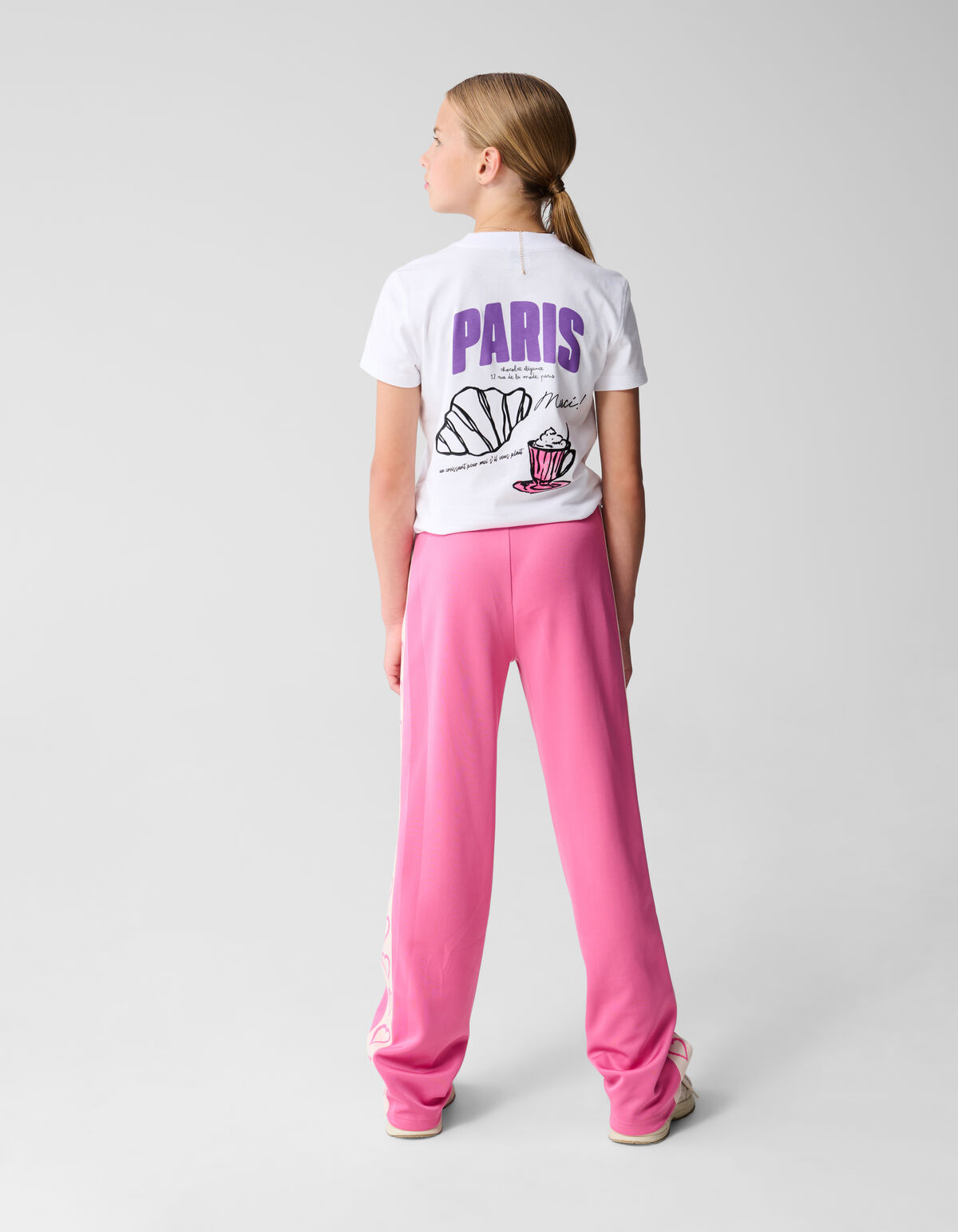 Paris Artwork T-shirt Weiß SHOEBY GIRLS