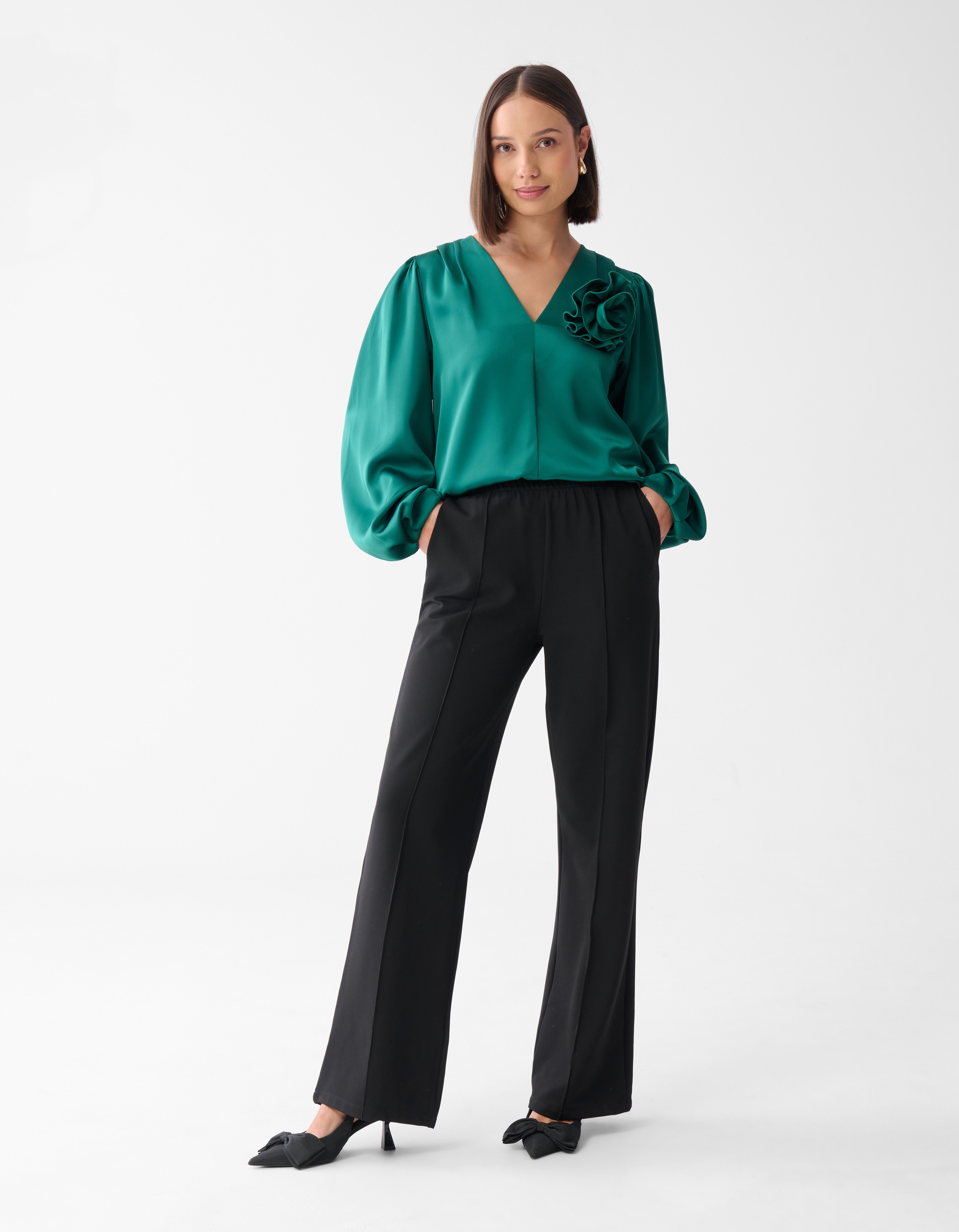 Rosenbluse Dunkelgrün SHOEBY WOMEN