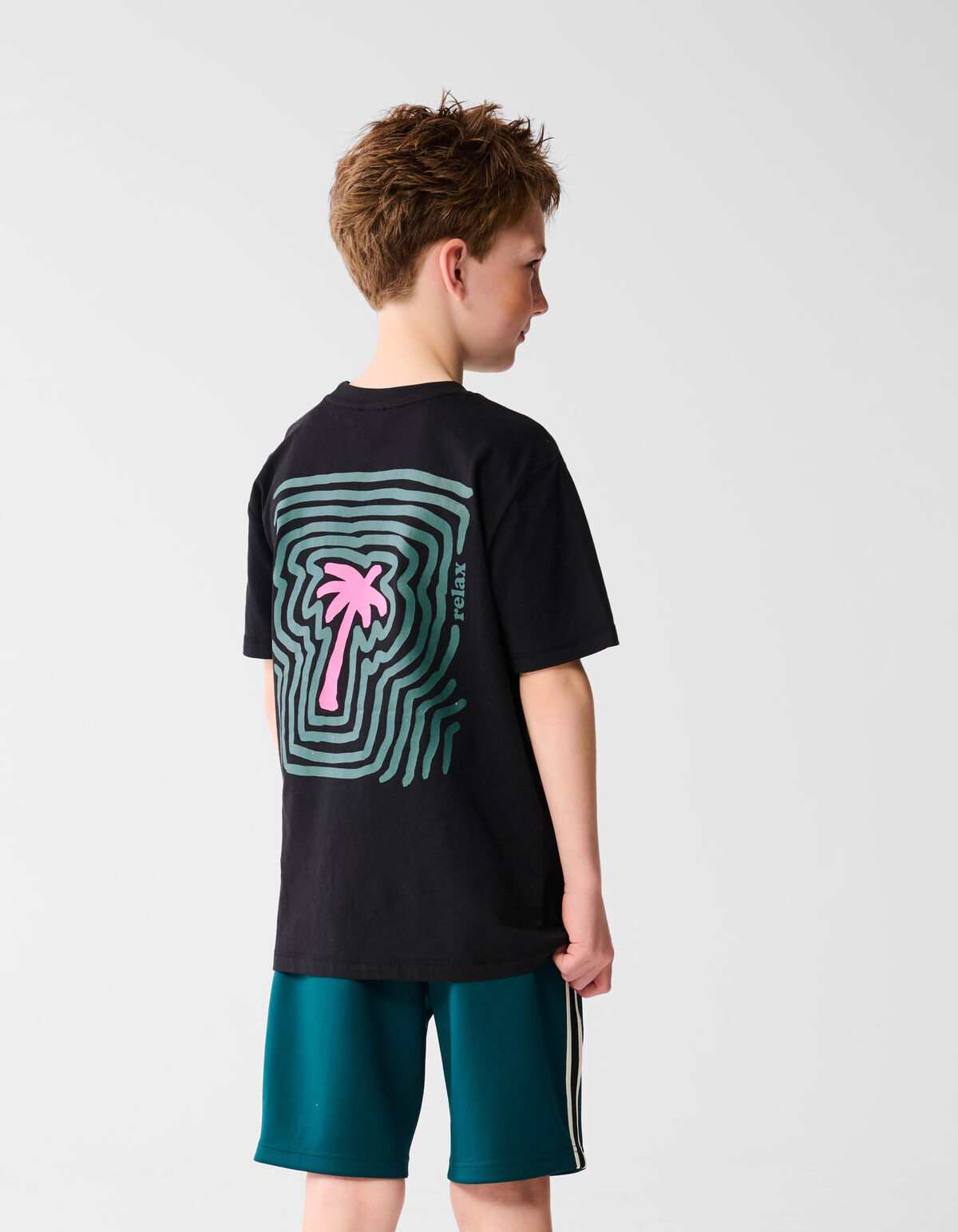 Palm Artwork T-shirt Schwarz SHOEBY BOYS