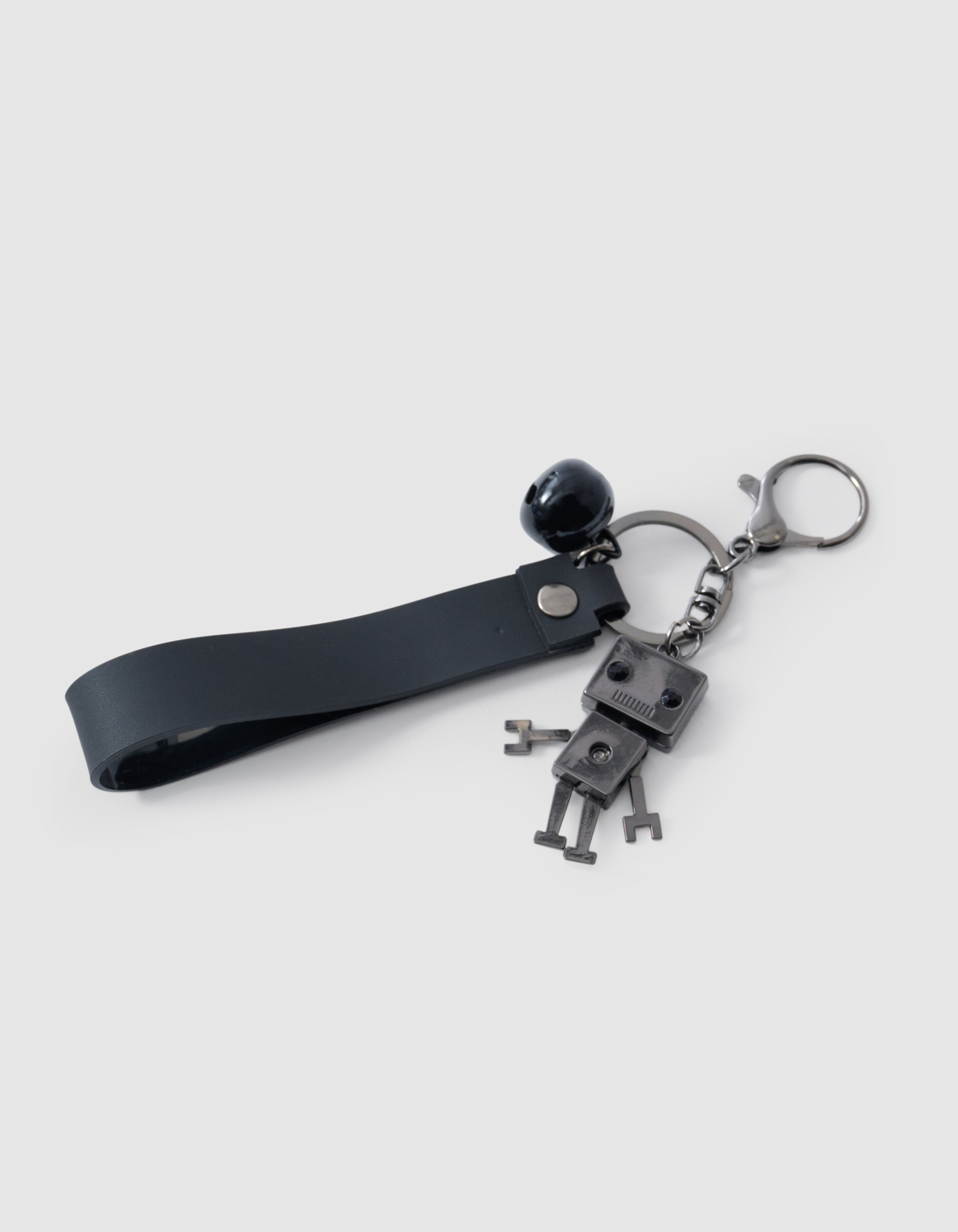 Roboter Schlüsselanhänger Schwarz SHOEBY ACCESSOIRES