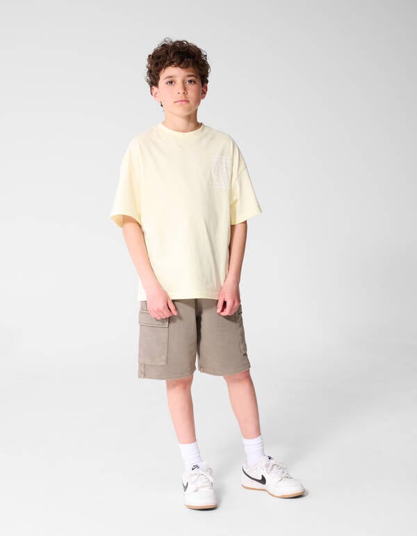 Sport Crew Artwork T-Shirt Hellgelb SHOEBY BOYS