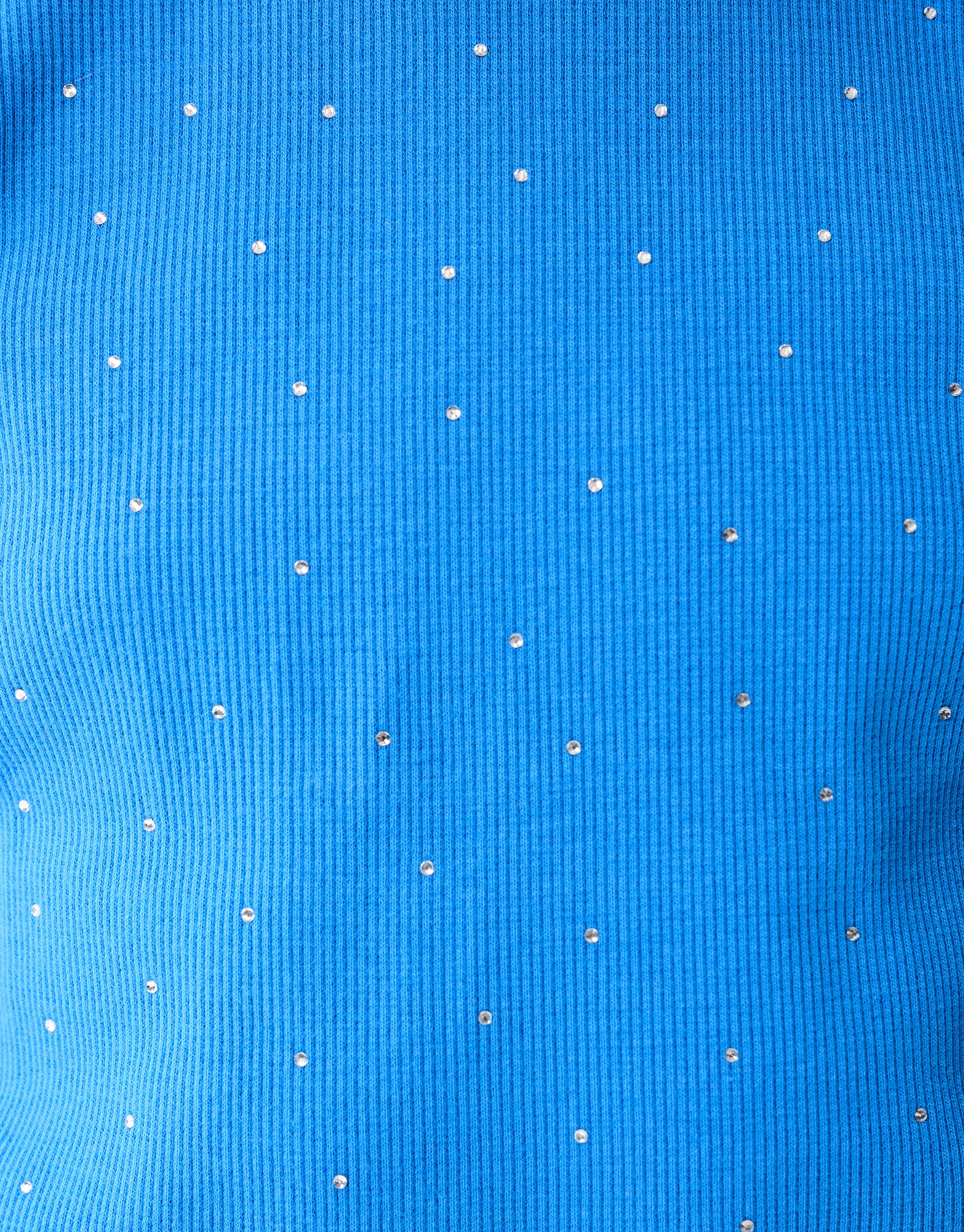 Strass-Rüschen-Top Blau SHOEBY GIRLS
