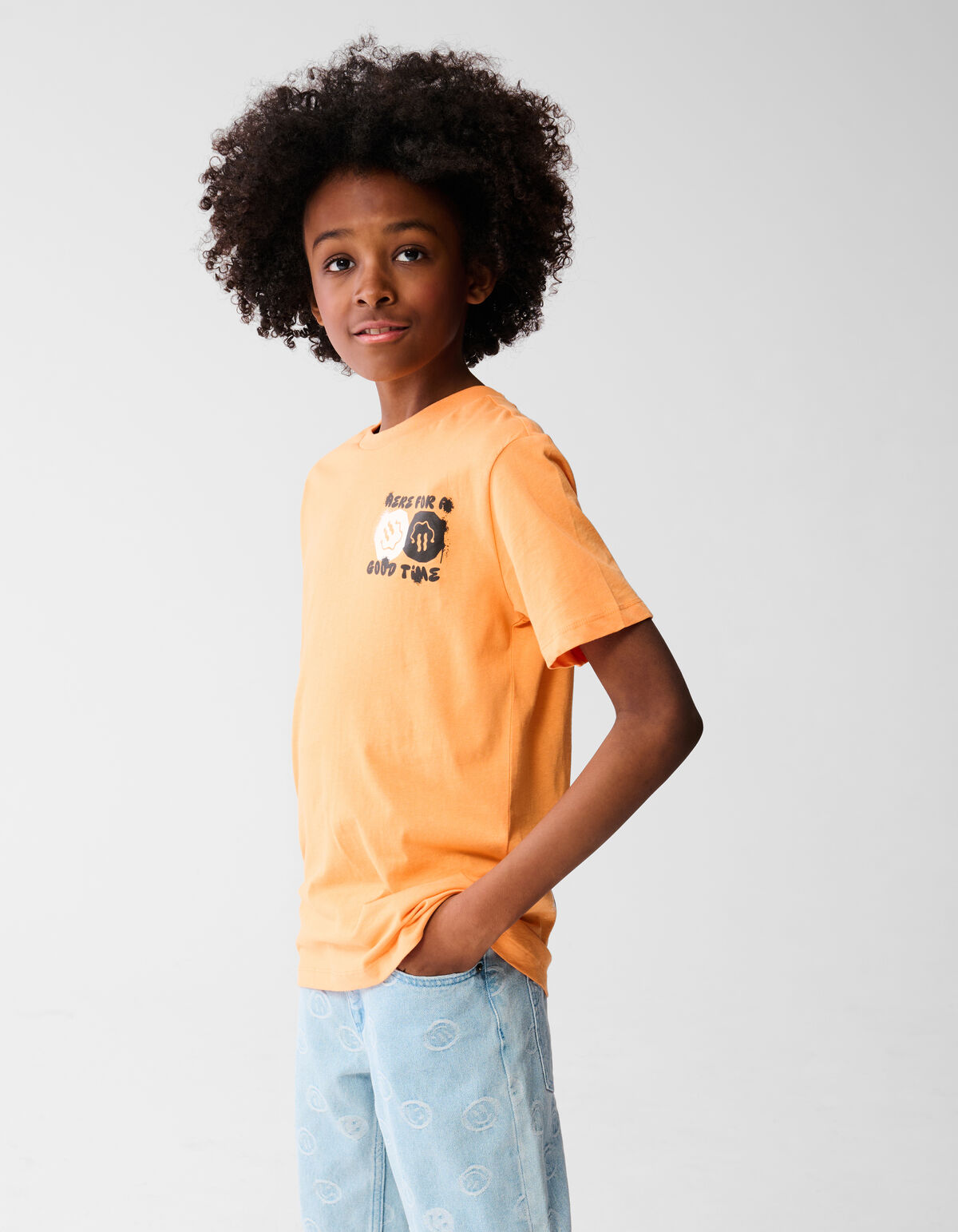 Artwork T-Shirt Orange SHOEBY BOYS