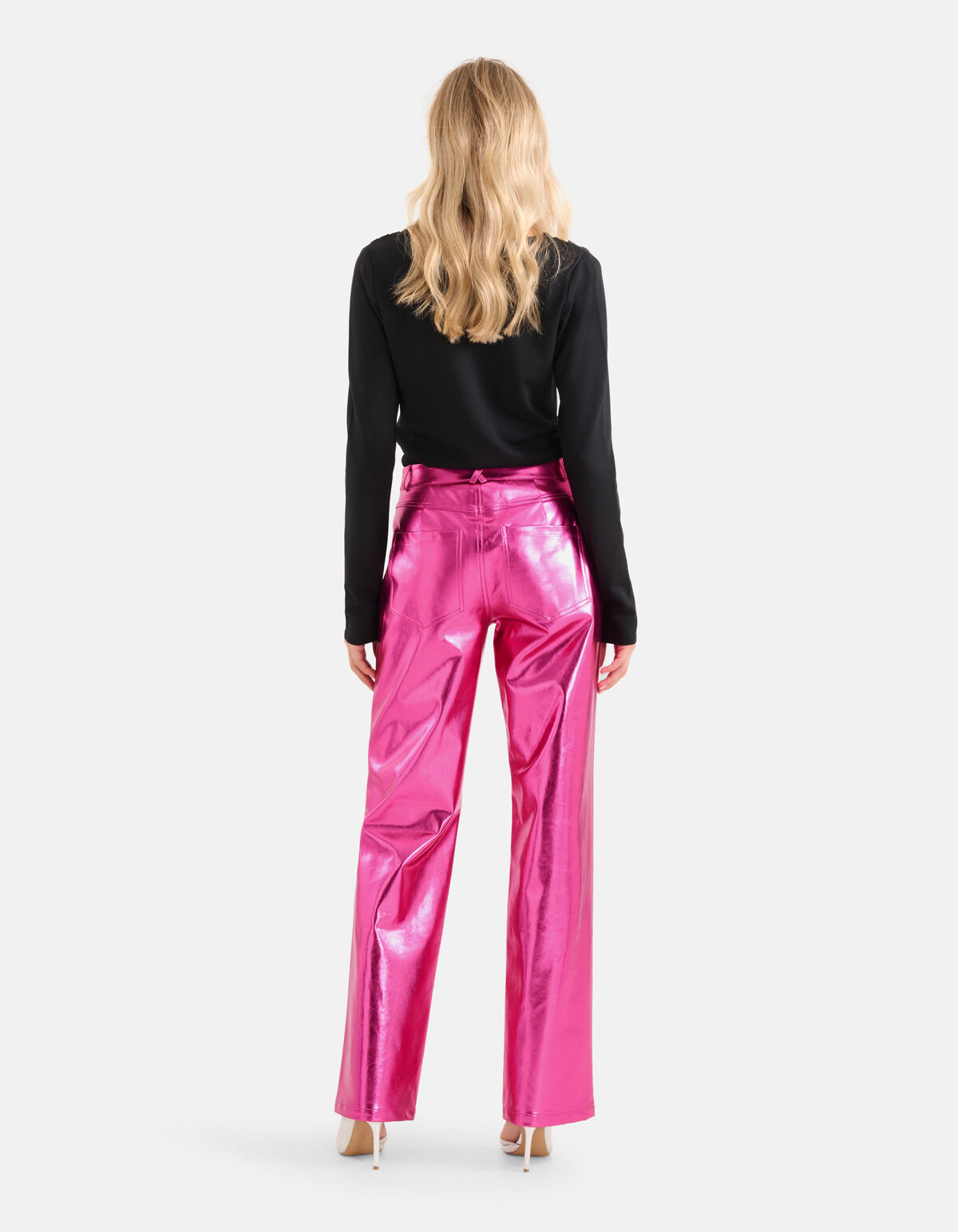 Metallisch beschichtete Hose Rosa SHOEBY WOMEN