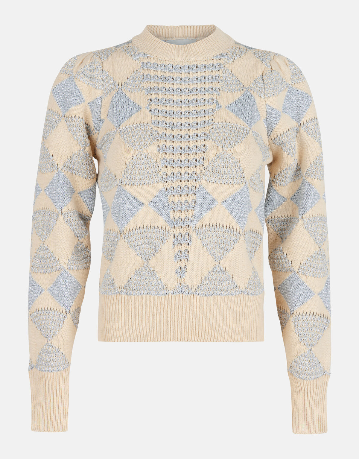 Lurex-Glitzer-Pullover Silber SHOEBY WOMEN