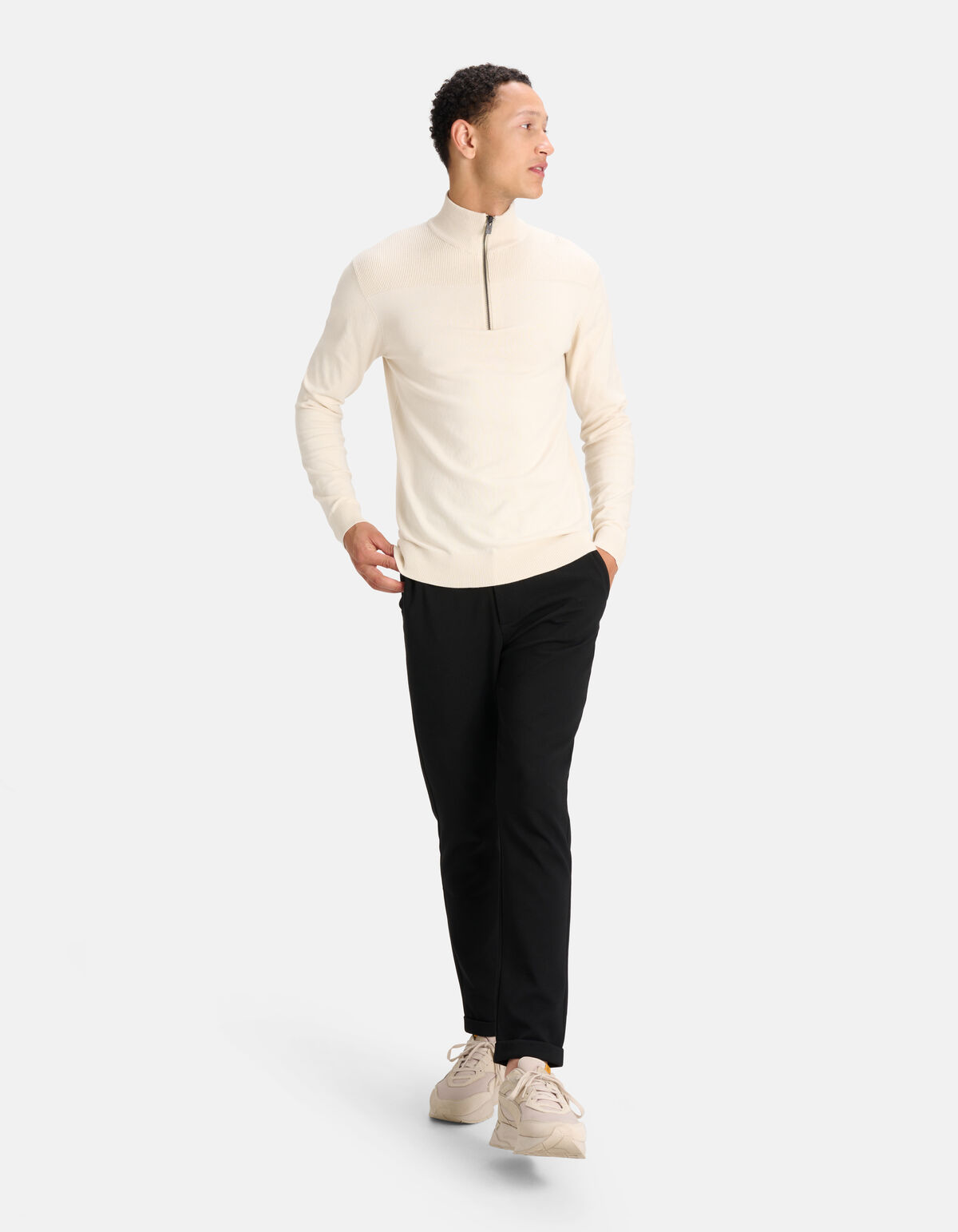 Pullover mit Reißverschluss Offwhite SHOEBY MEN