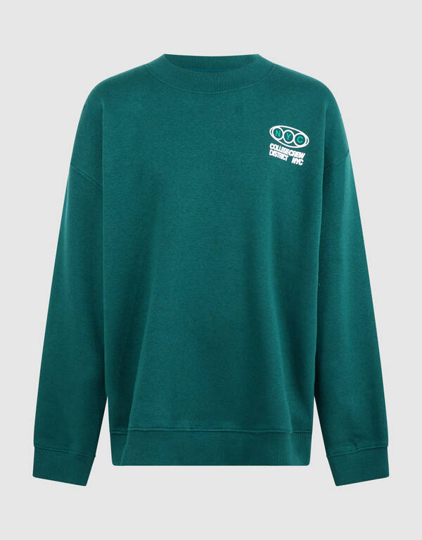 Oversized Fit Sweater Dunkelgr&uuml;n SHOEBY BOYS