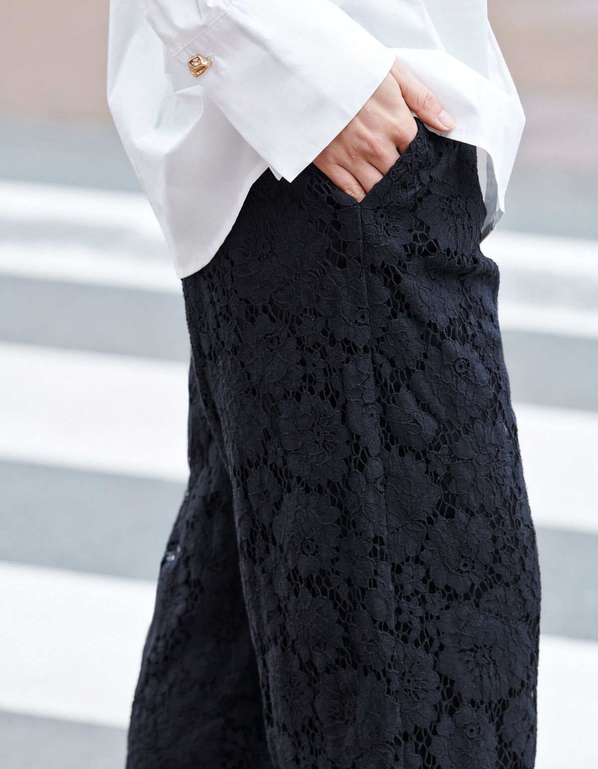 Popeline-Bluse Wei&szlig; SHOEBY WOMEN