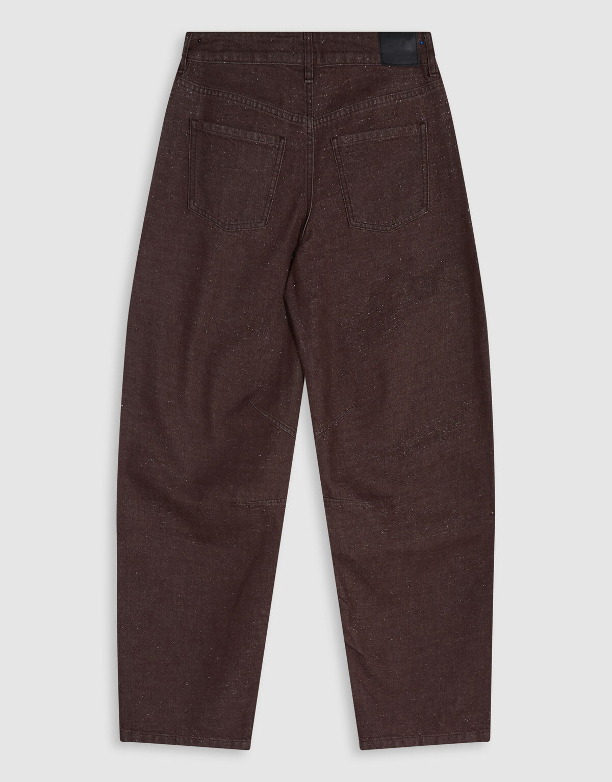 Lurex Barrel Fit Jeans Dunkelbraun SHOEBY WOMEN