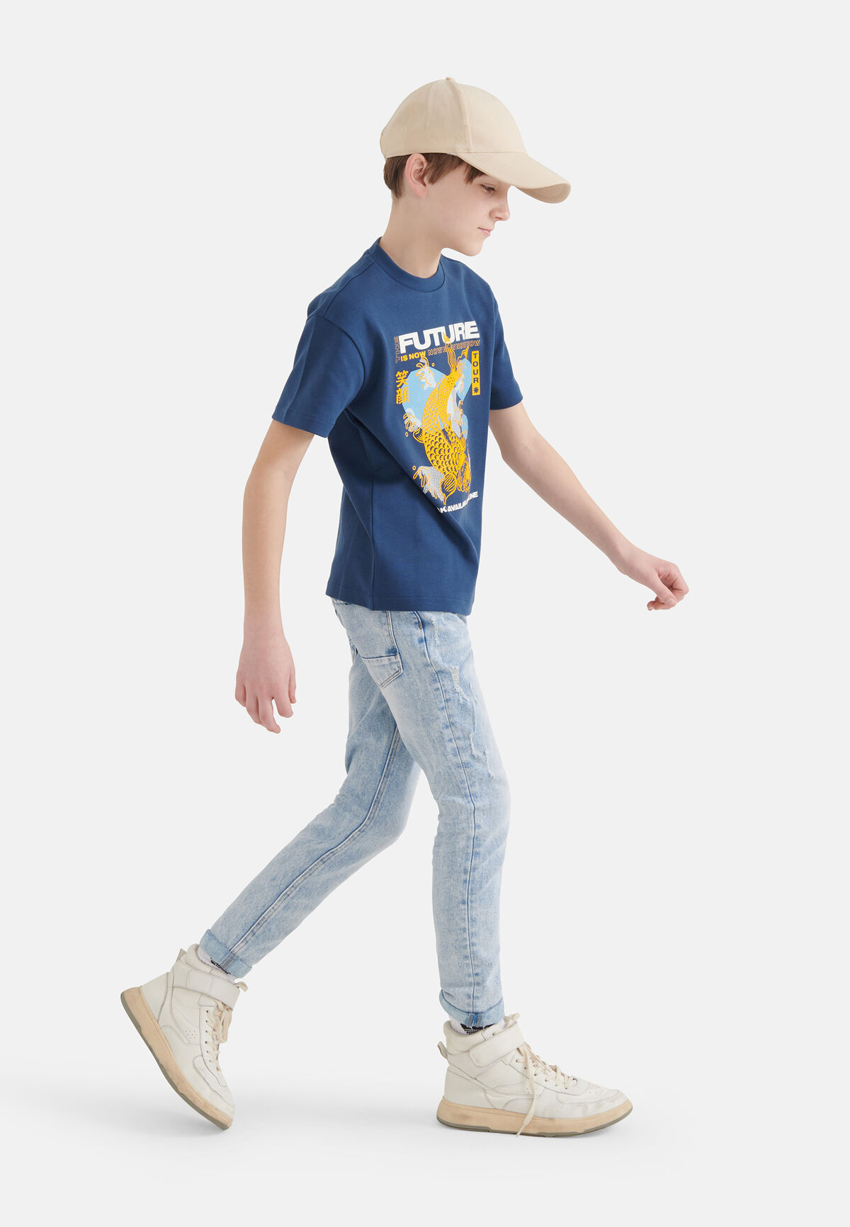 Artwork T-shirt Dunkelblau SHOEBY BOYS