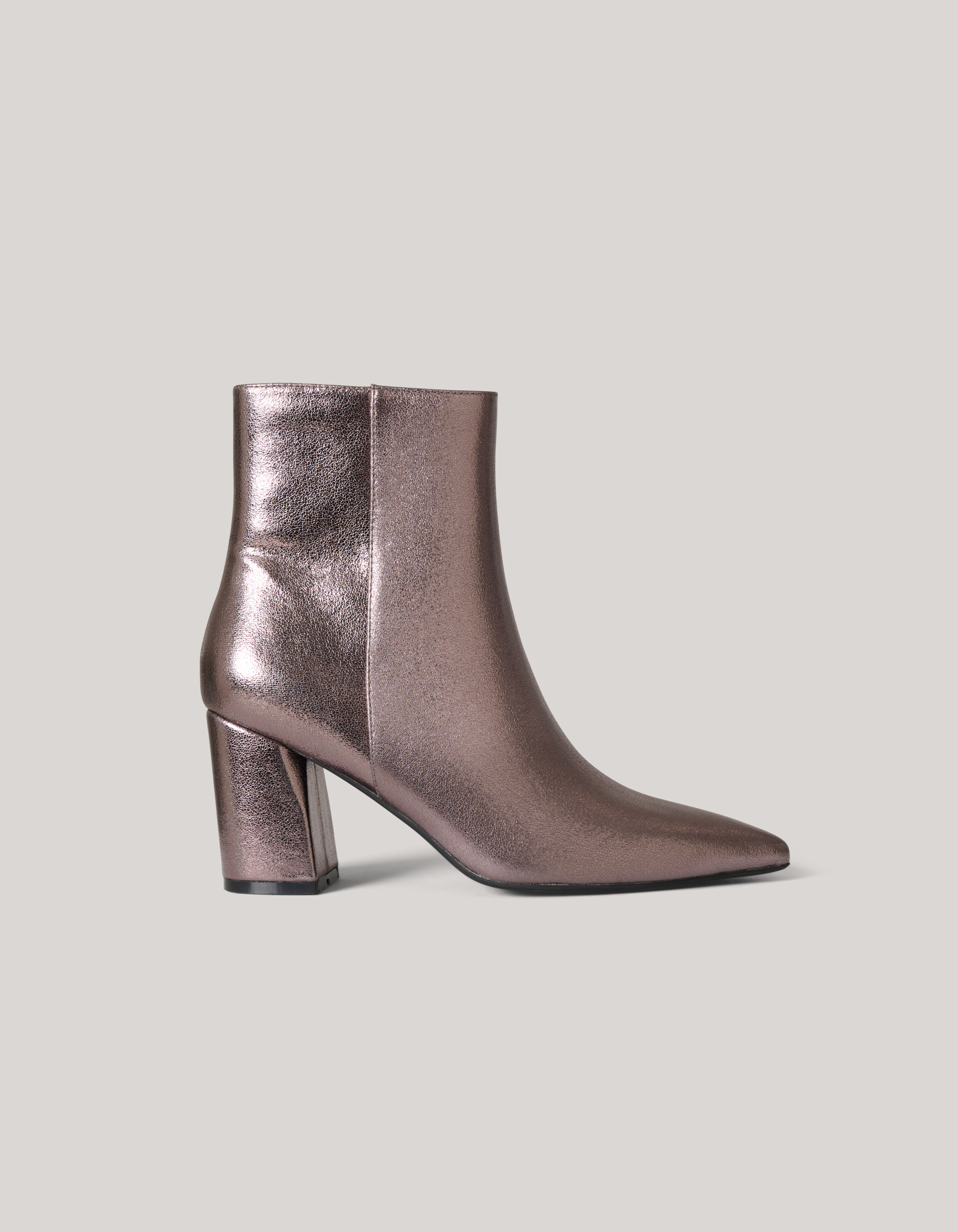 Metallic-Stiefeletten Silber SHOEBY SHOES