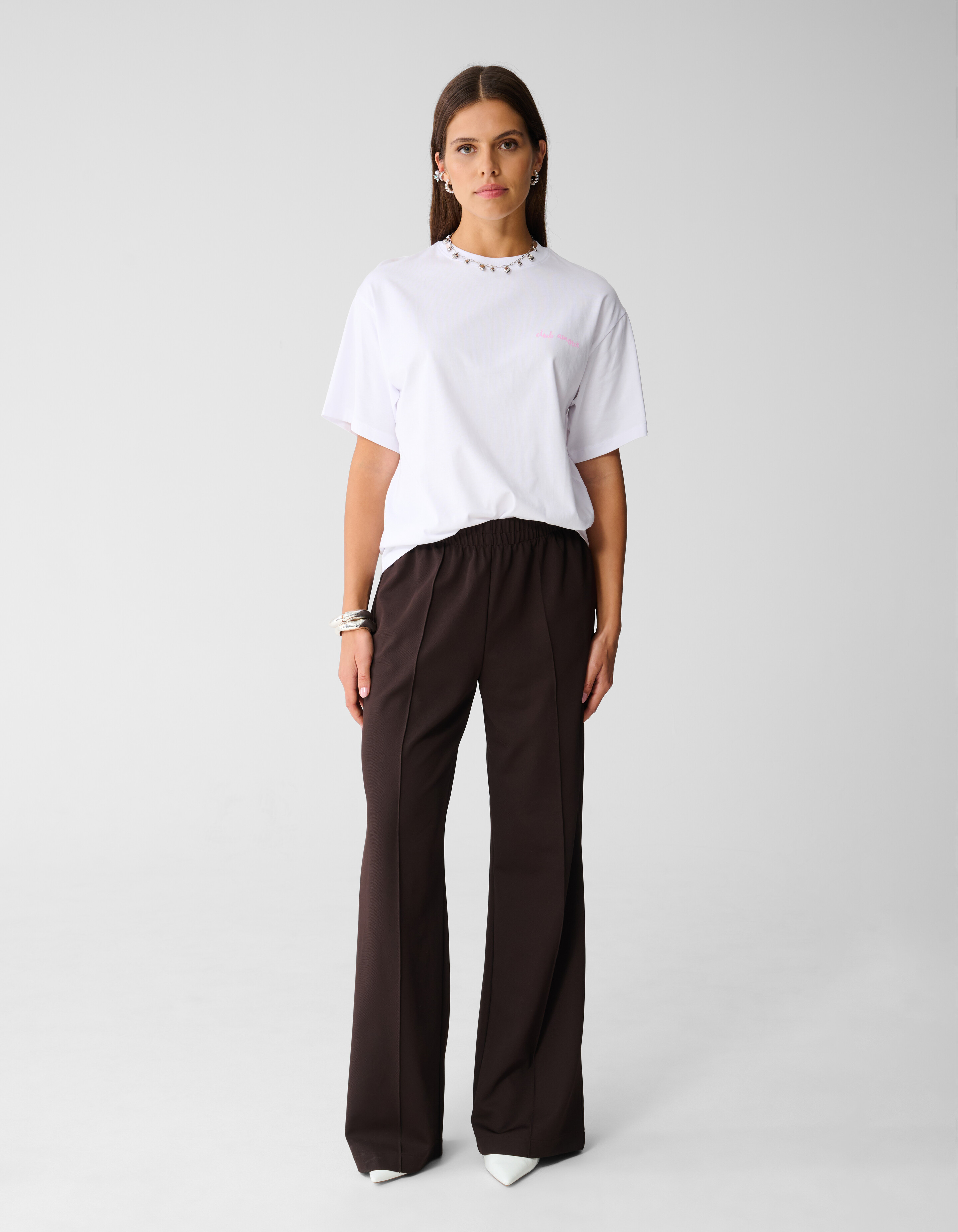 Cocktail Artwork T-Shirt Weiß SHOEBY WOMEN