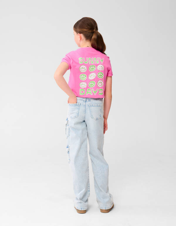 Sunny Artwork T-shirt Rosa SHOEBY GIRLS