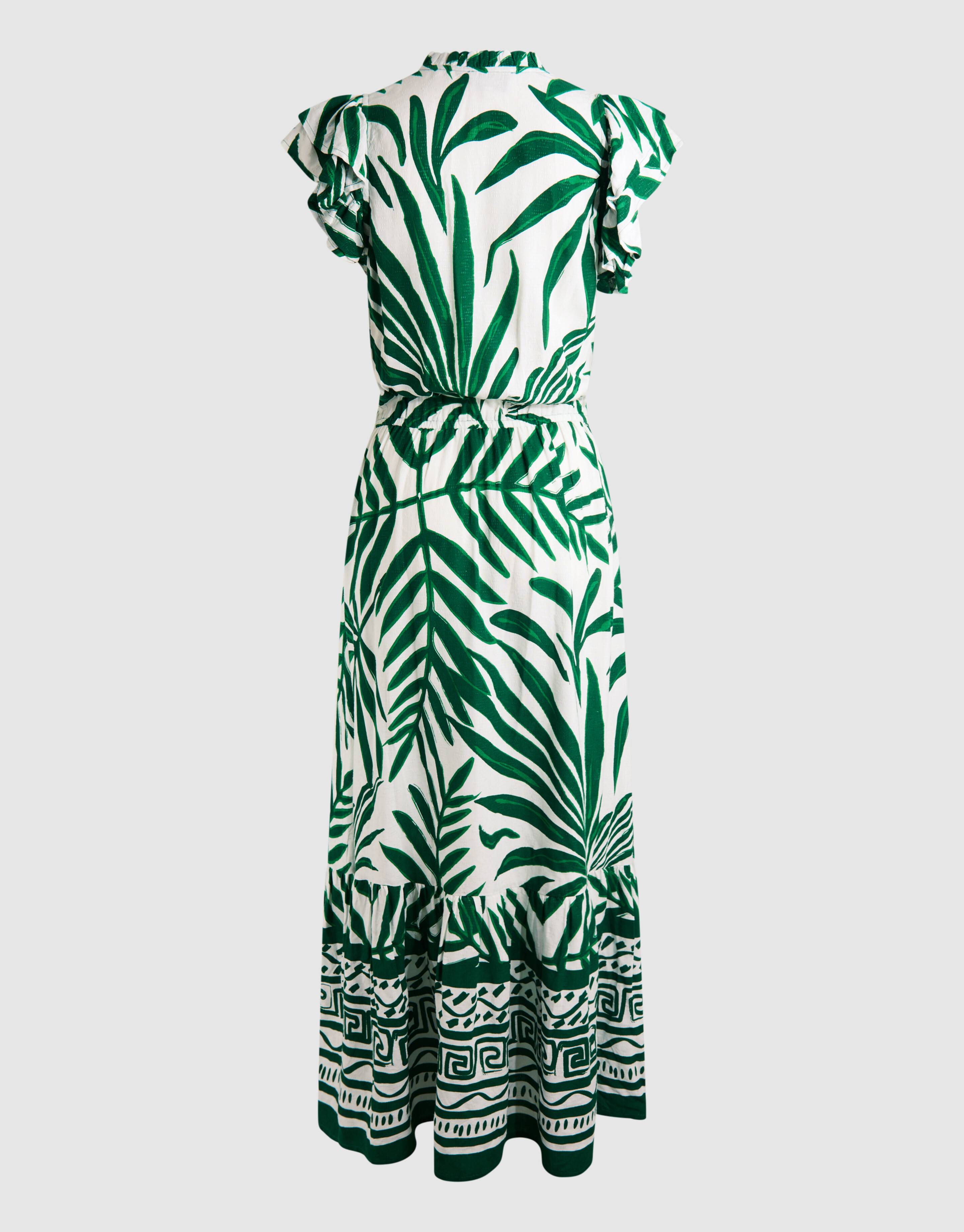 Bedrucktes Palmen-Maxikleid Grün SHOEBY WOMEN