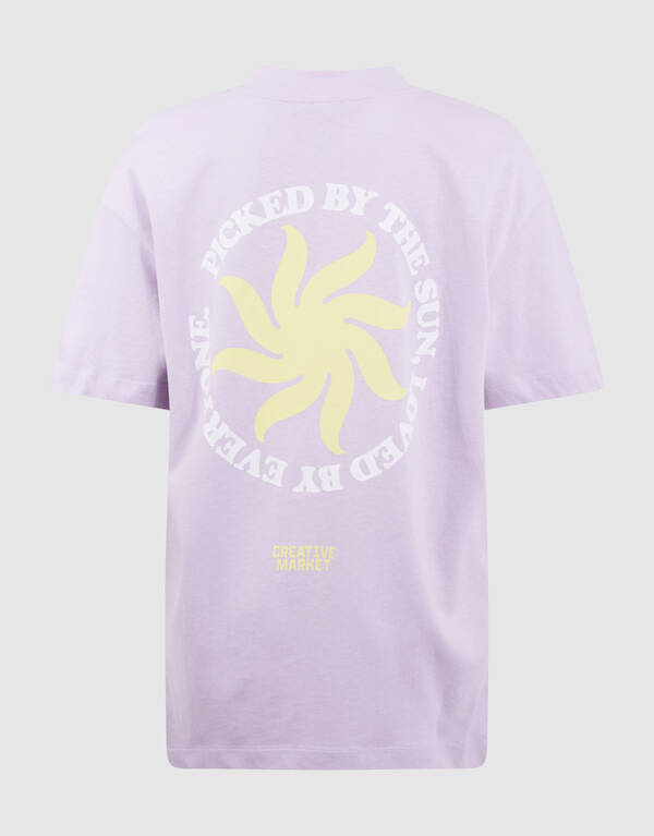 Market Artwork T-Shirt Hellviolett SHOEBY BOYS