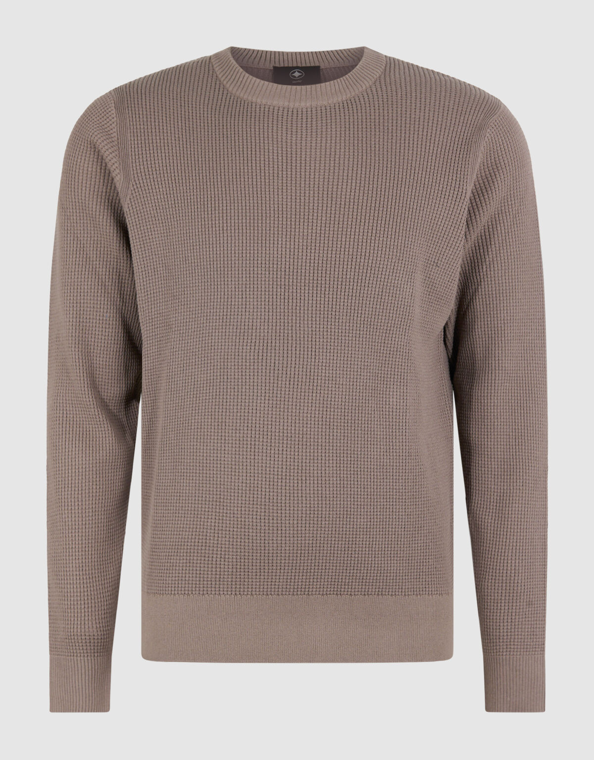 Gestrickter Waffel-Pullover Braun/Taupe SHOEBY MEN